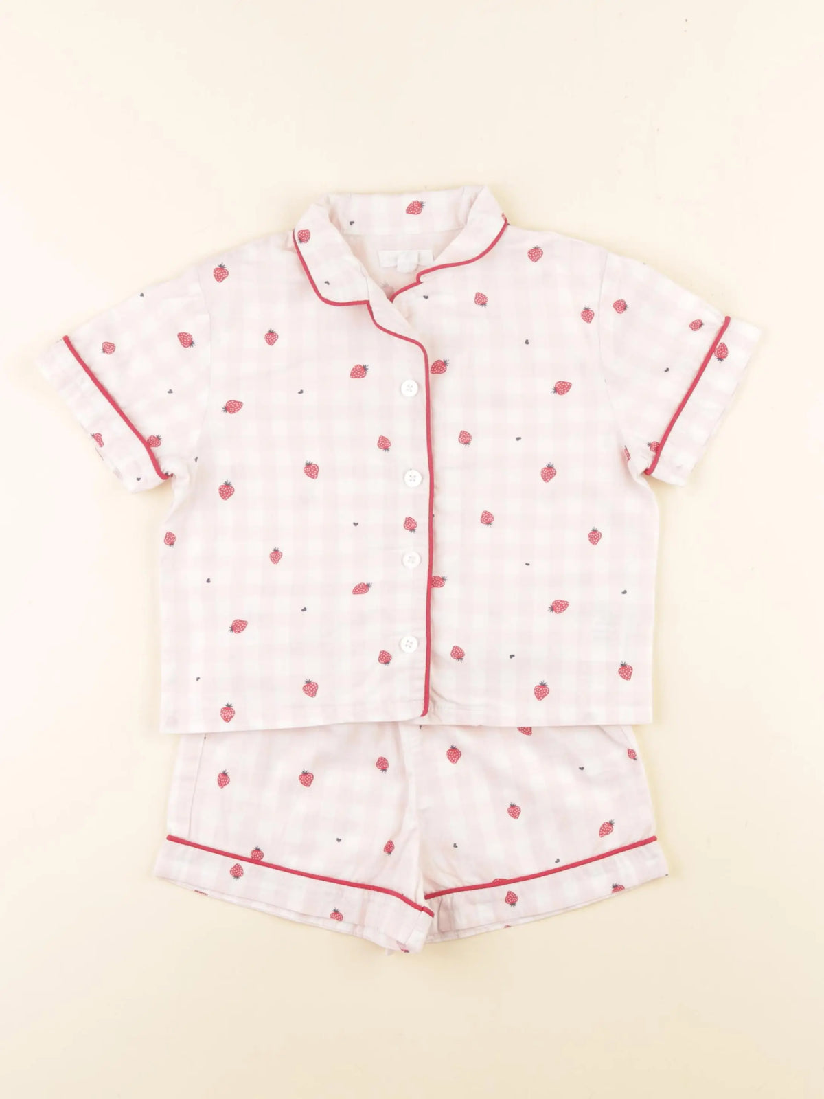 Vertbaudet - pyjama coton rose - 3 ans