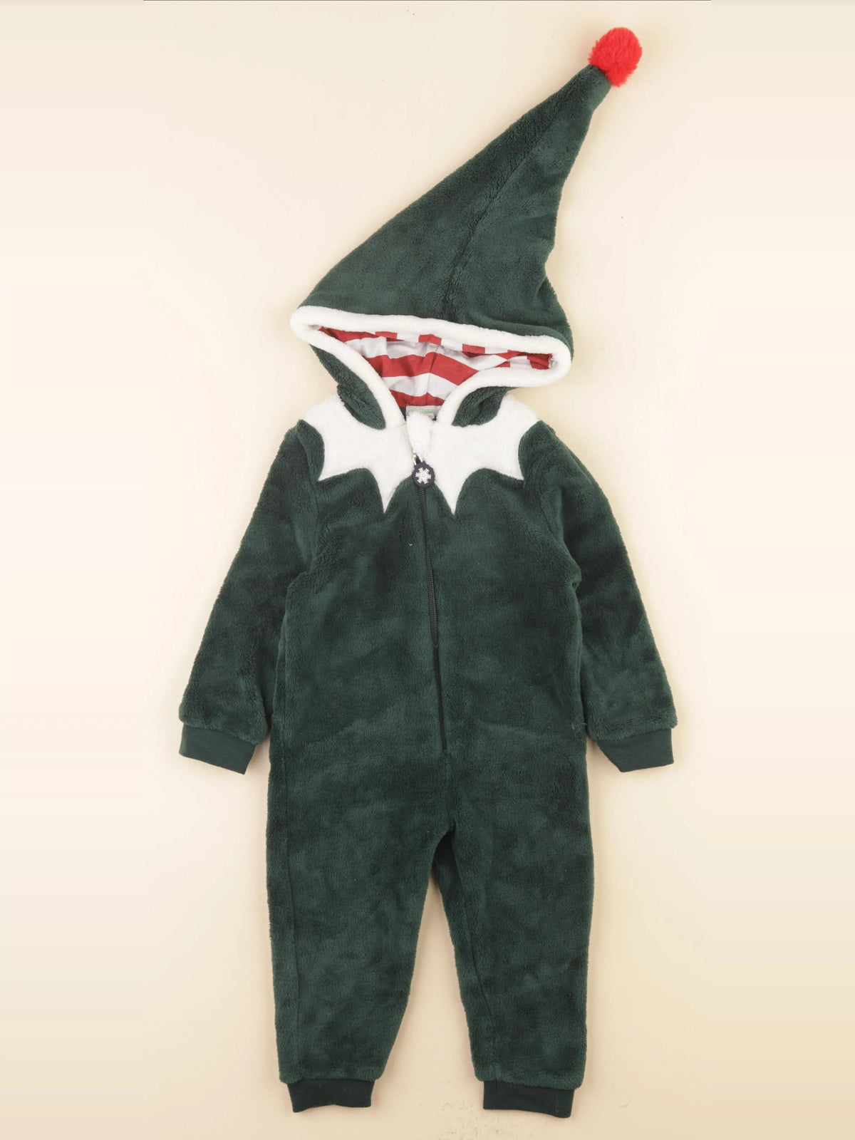 Vertbaudet - sur-pyjama vert - 2 ans