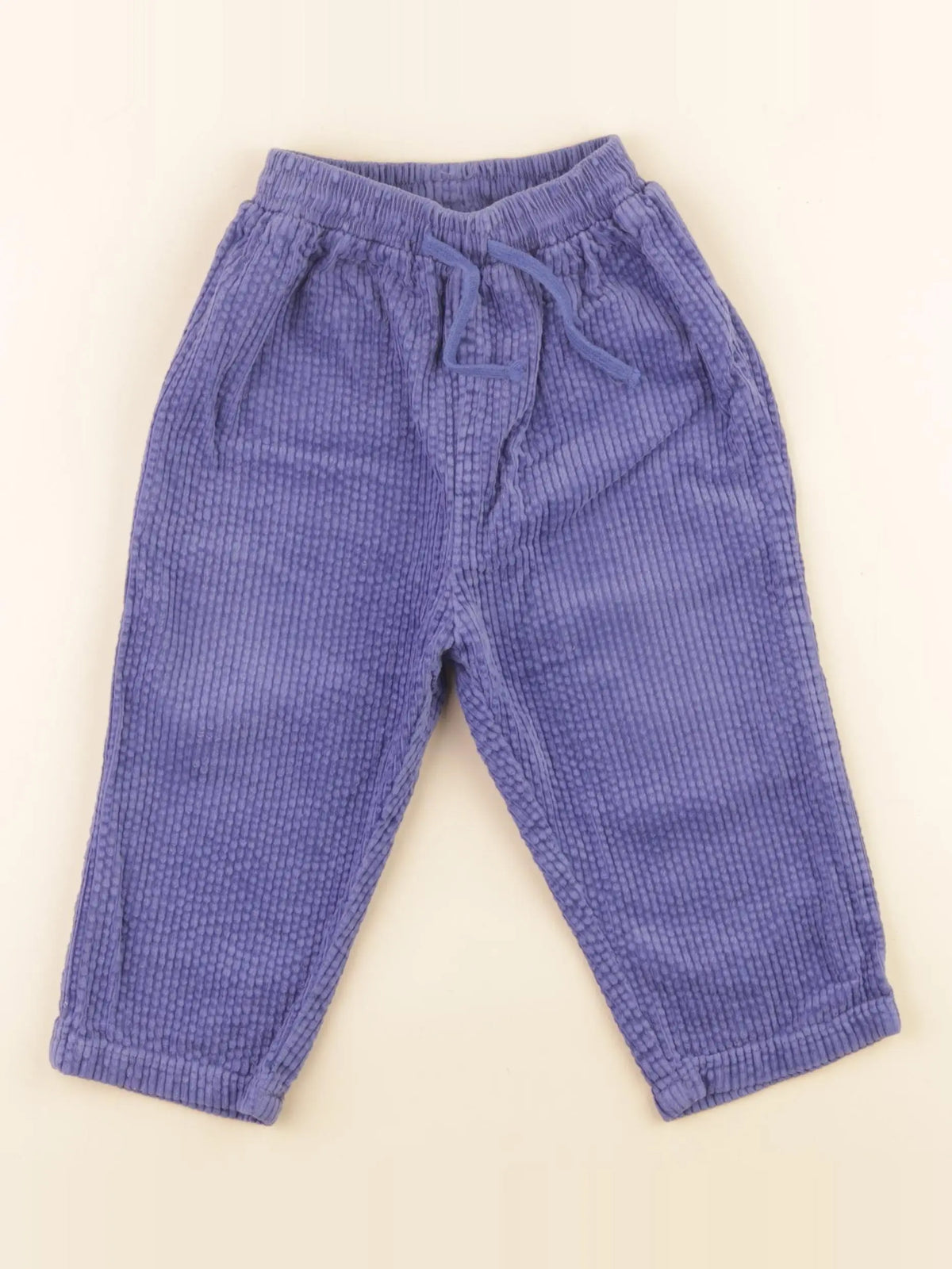 H&M - pantalon bleu - 12/18 mois