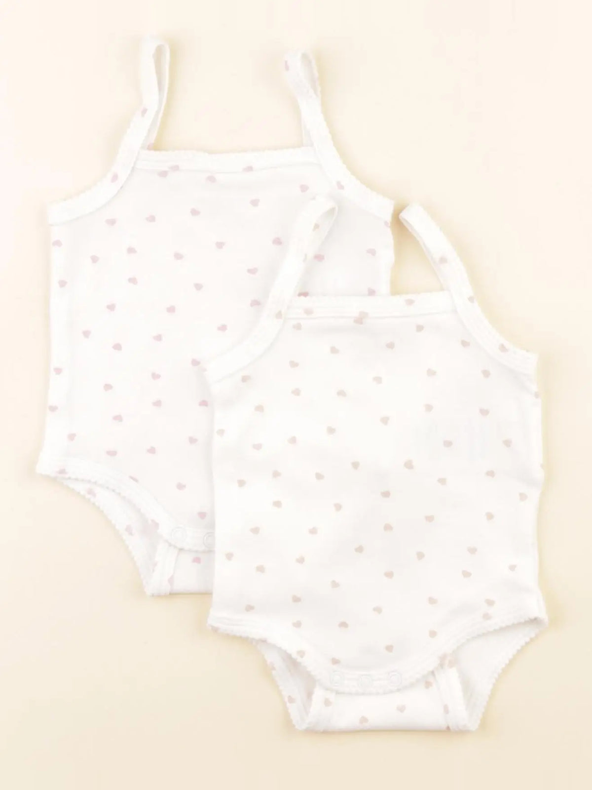 Vertbaudet - lot de 2 bodies en coton velours blanc - 3 mois