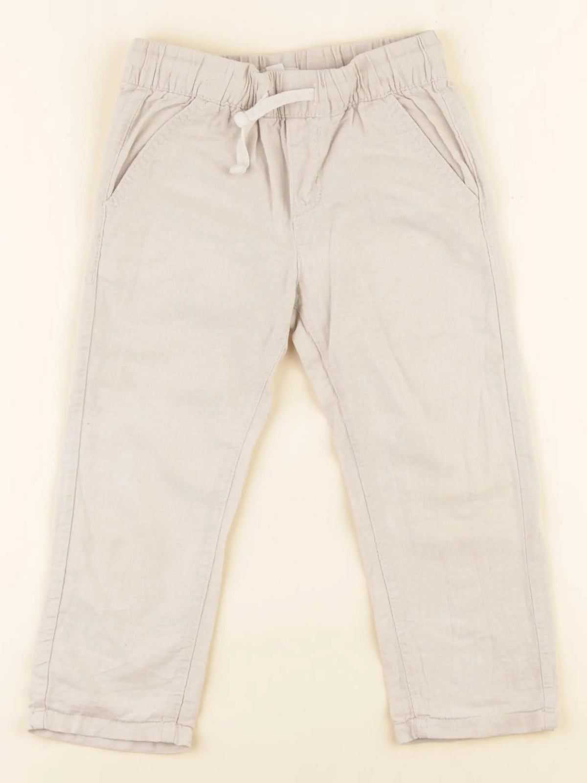 Vertbaudet - pantalon beige - 3 ans