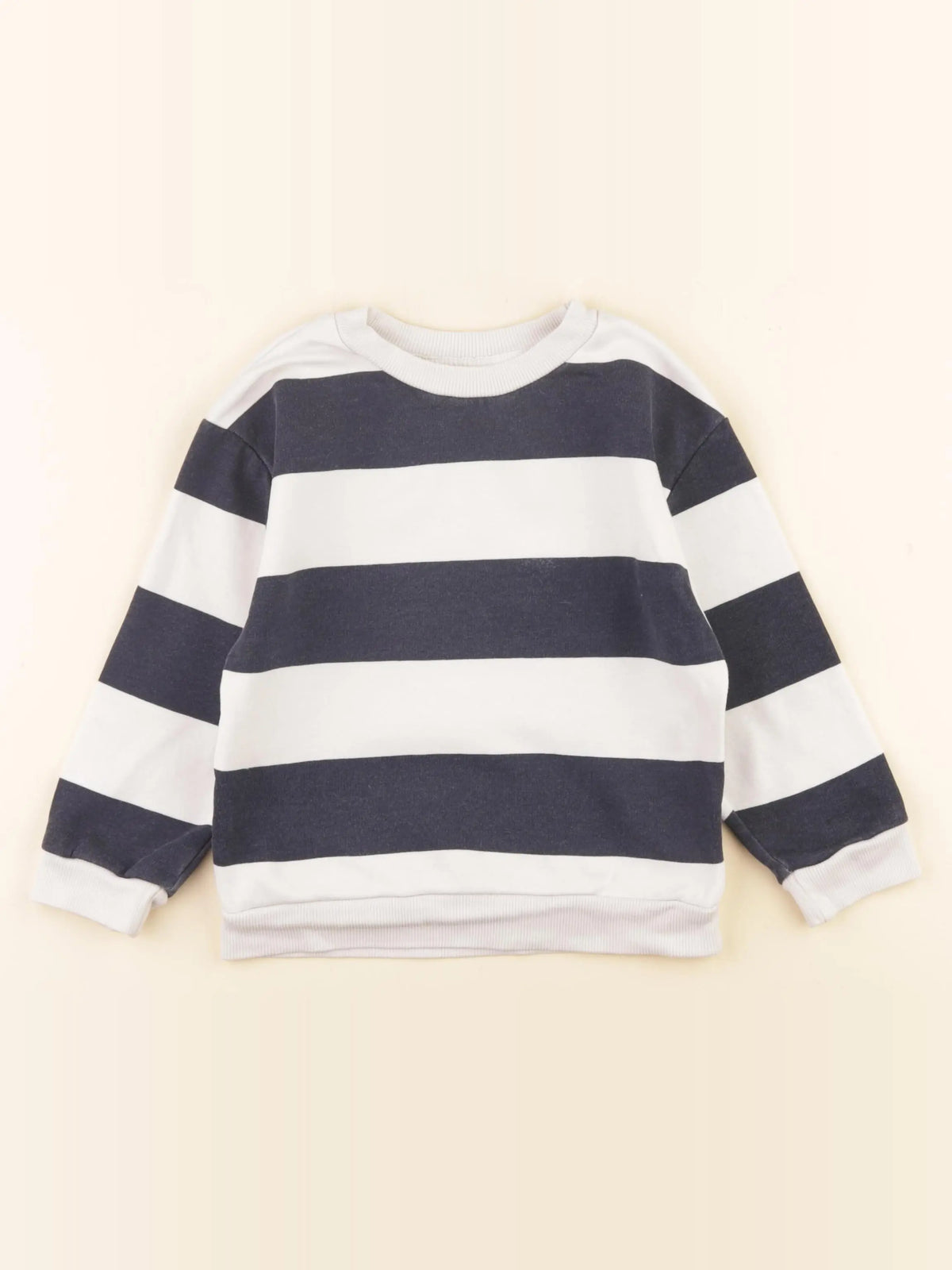 H&M - sweat bleu - 2/4 ans