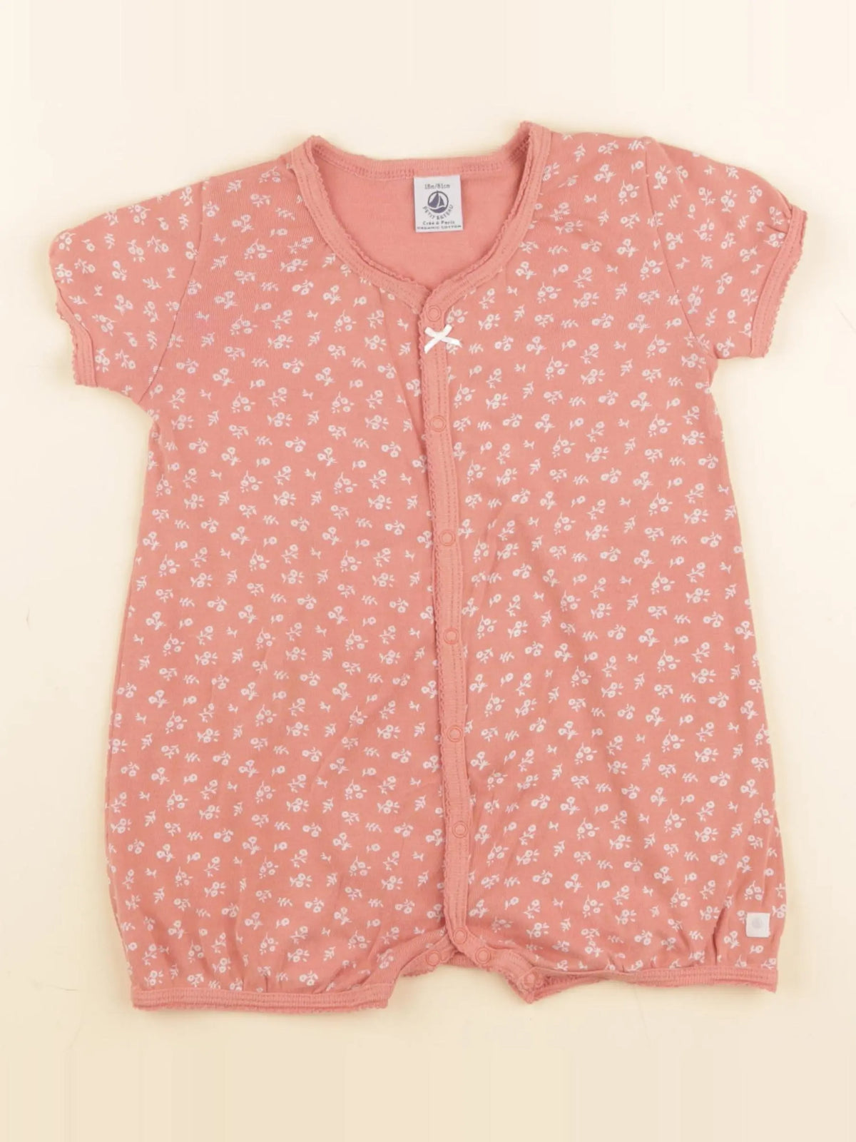 Petit Bateau - pyjama coton rose - 18 mois