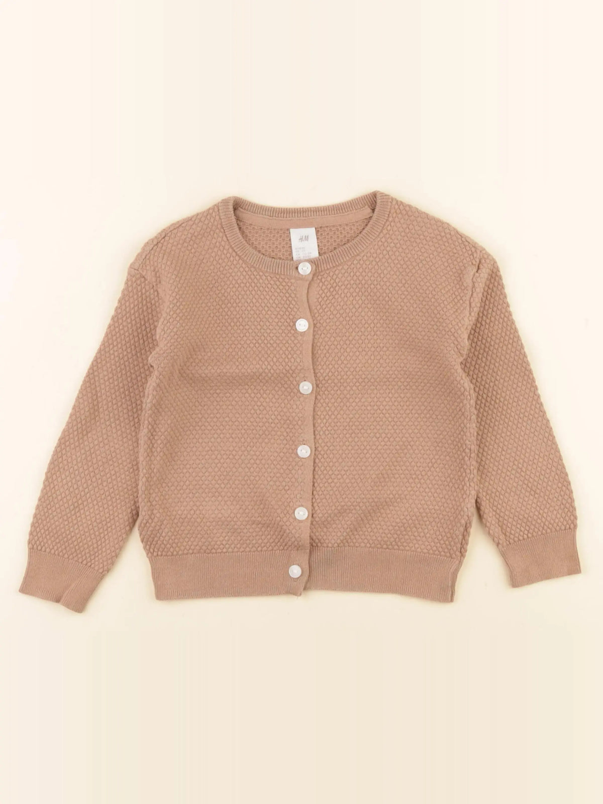 H&M - gilet marron - 18/24 mois