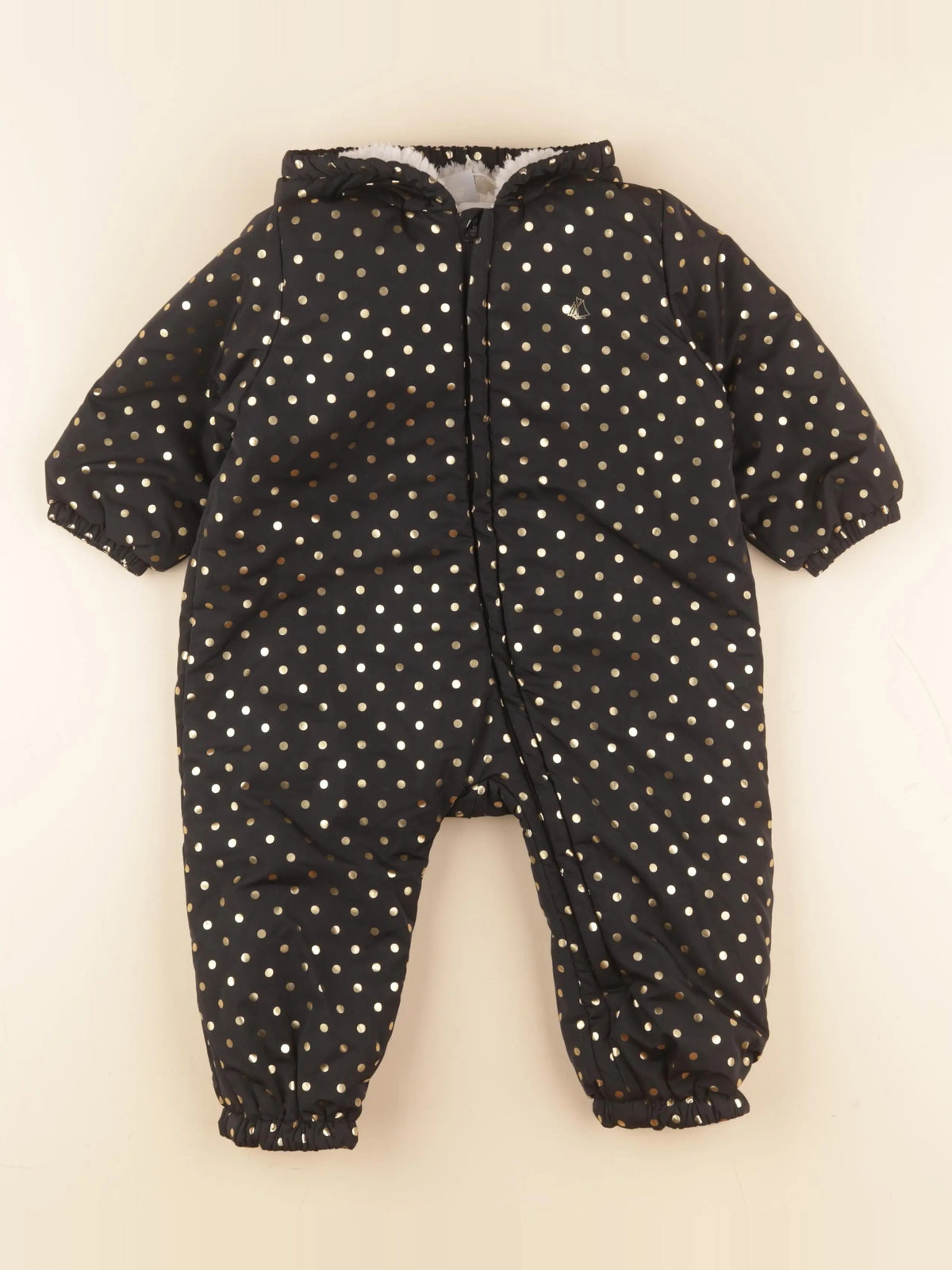 Petit Bateau - combi-pilote noir - 18 mois
