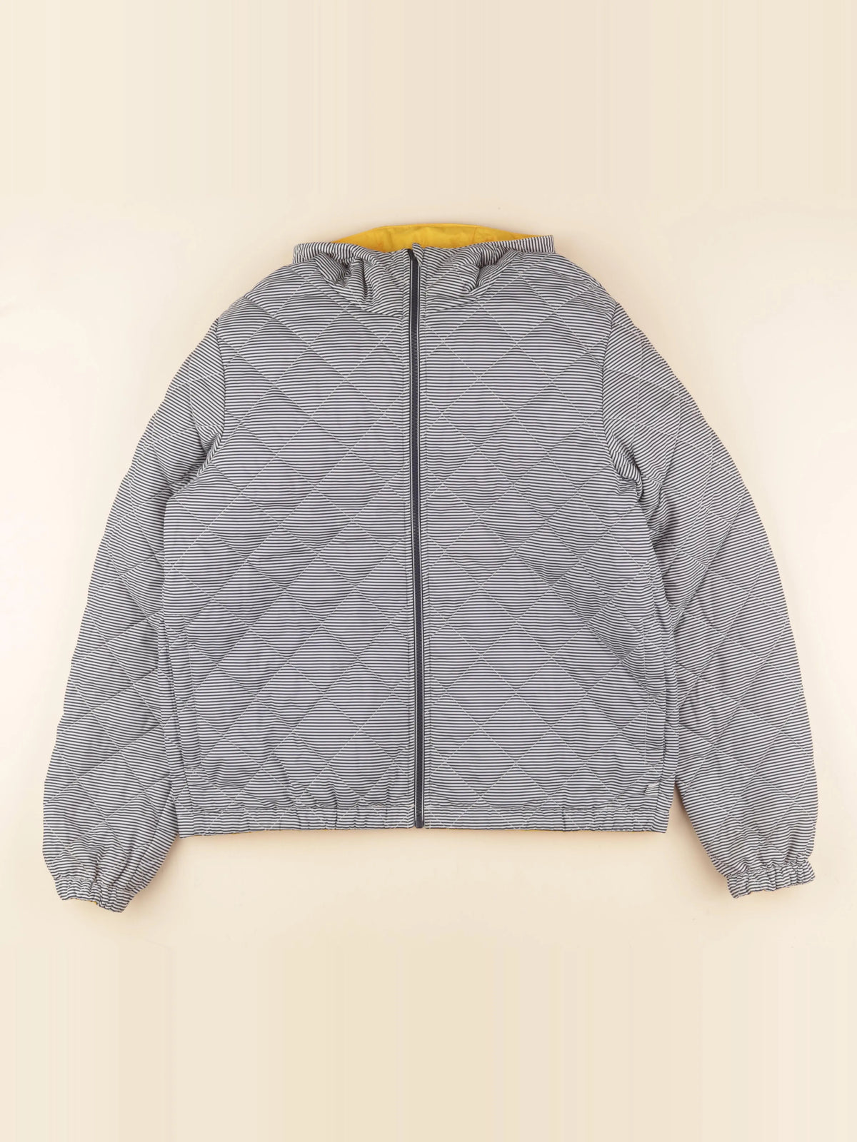 Petit Bateau - coupe-vent réversible bleu, jaune - 16 ans