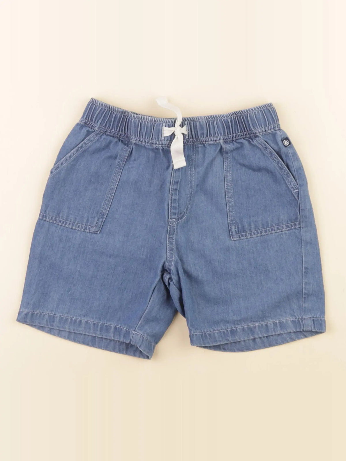 Petit Bateau - short bleu - 4 ans