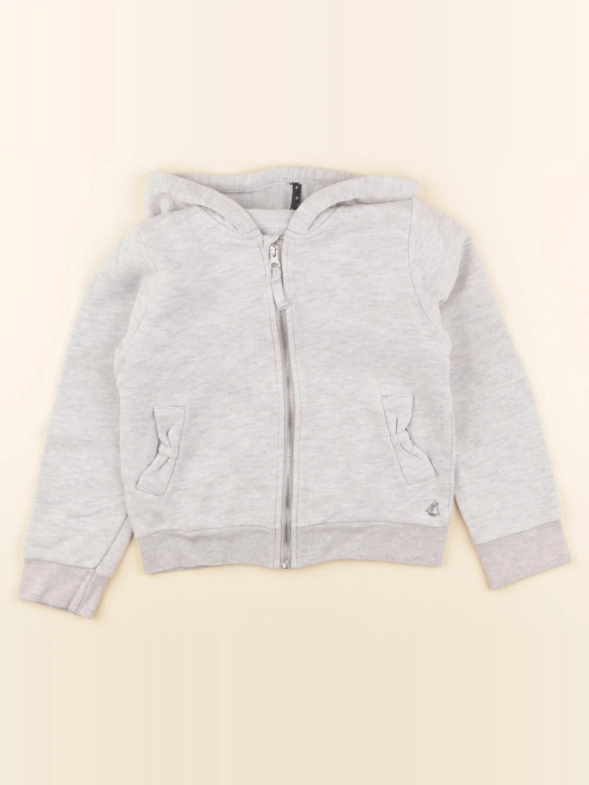 Petit Bateau - sweat gris - 6 ans