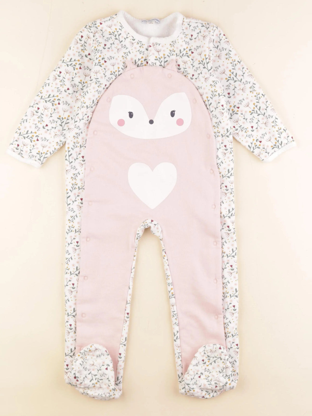 Vertbaudet - pyjama coton blanc - 3 ans