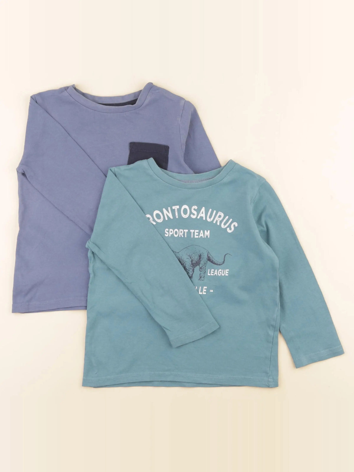 Vertbaudet - lot de 2 tee-shirts bleu - 3 ans