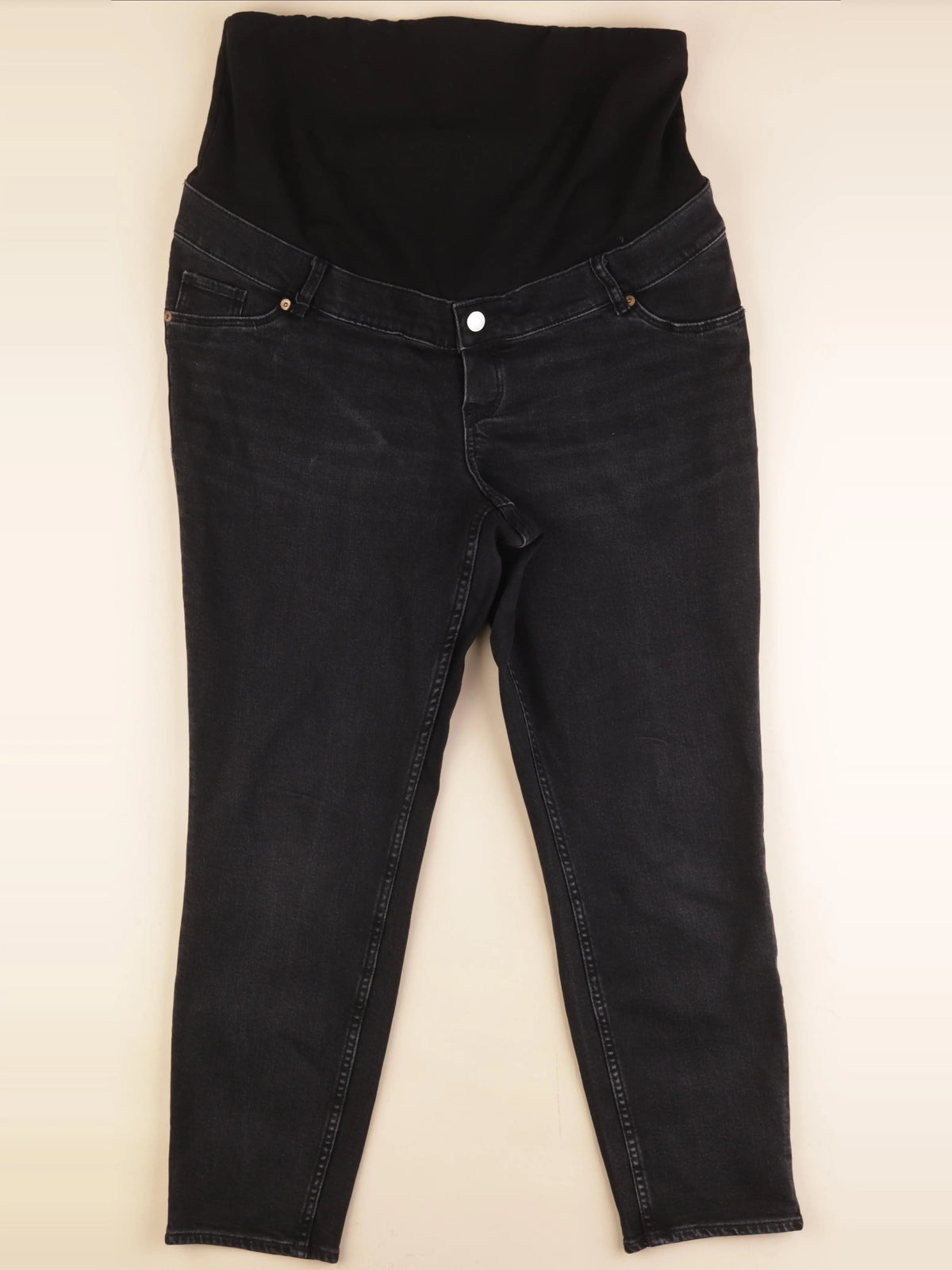 H&M - jean grossesse noir - l