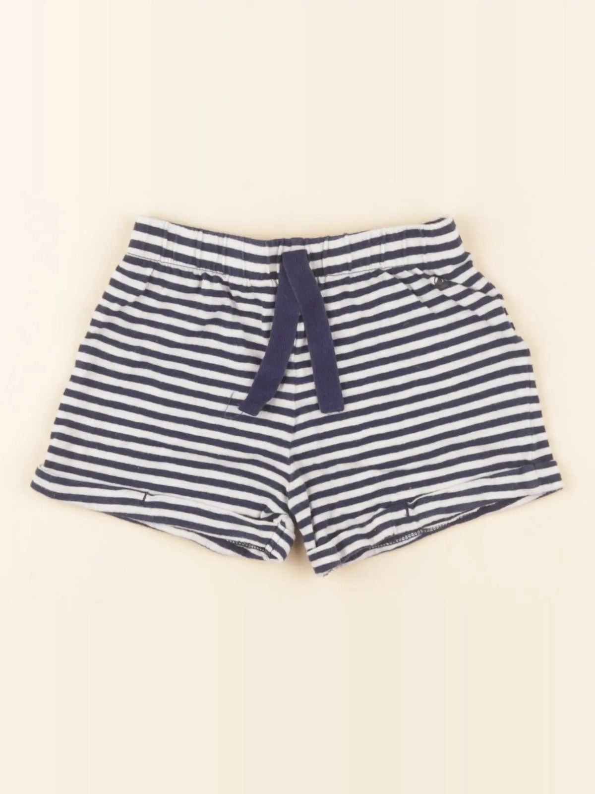 Petit Bateau - short bleu - 24 mois