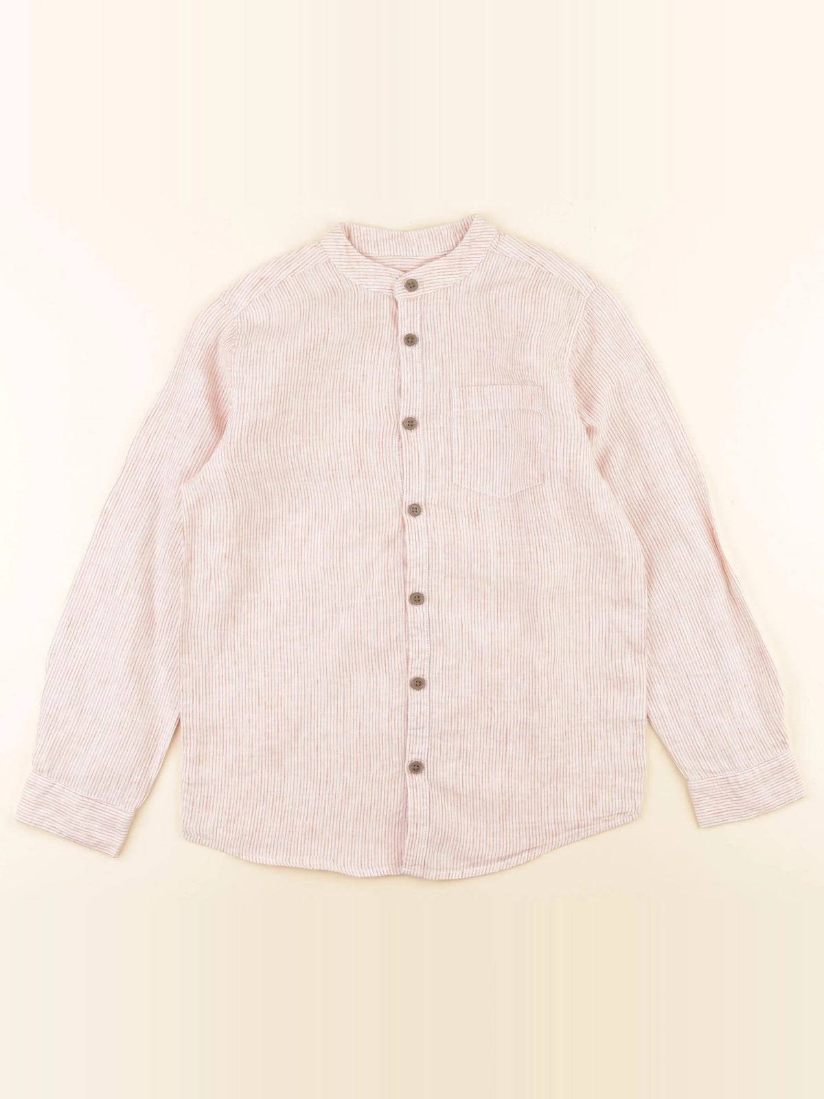 Monoprix - chemise orange - 10 ans