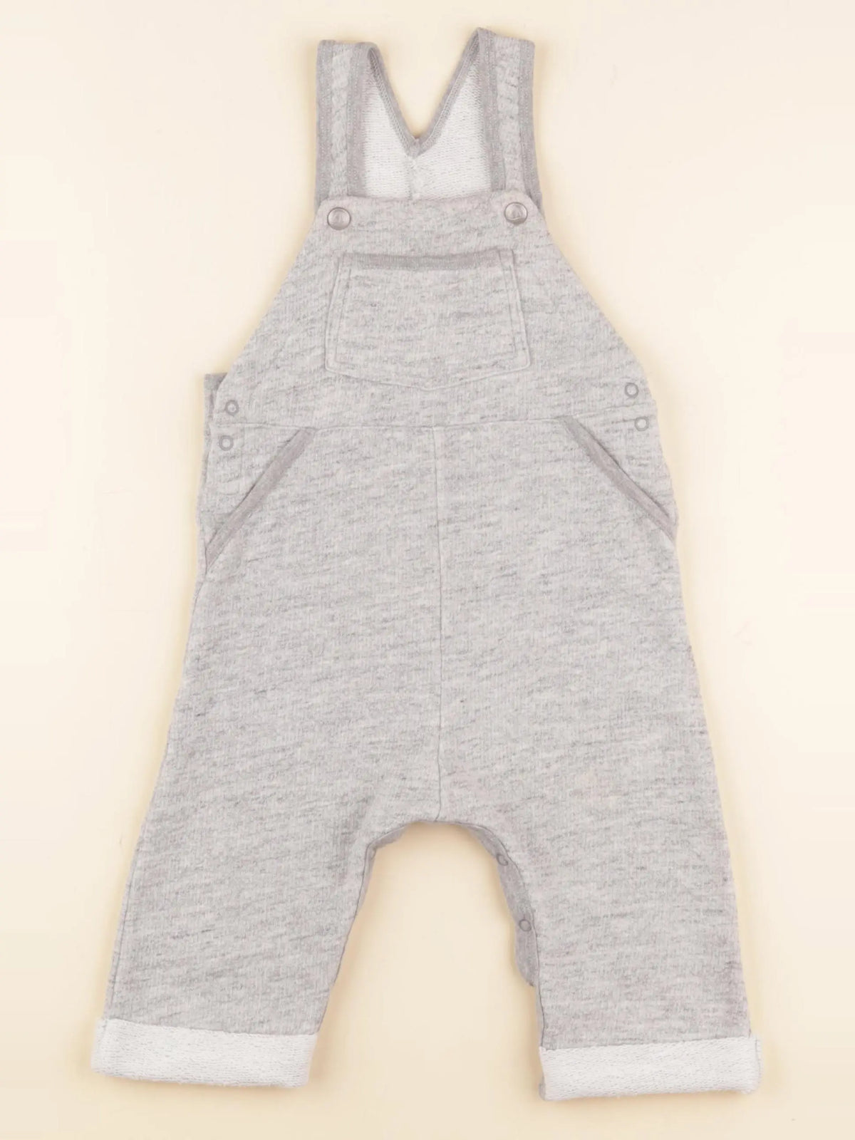 Petit Bateau - salopette gris - 12 mois