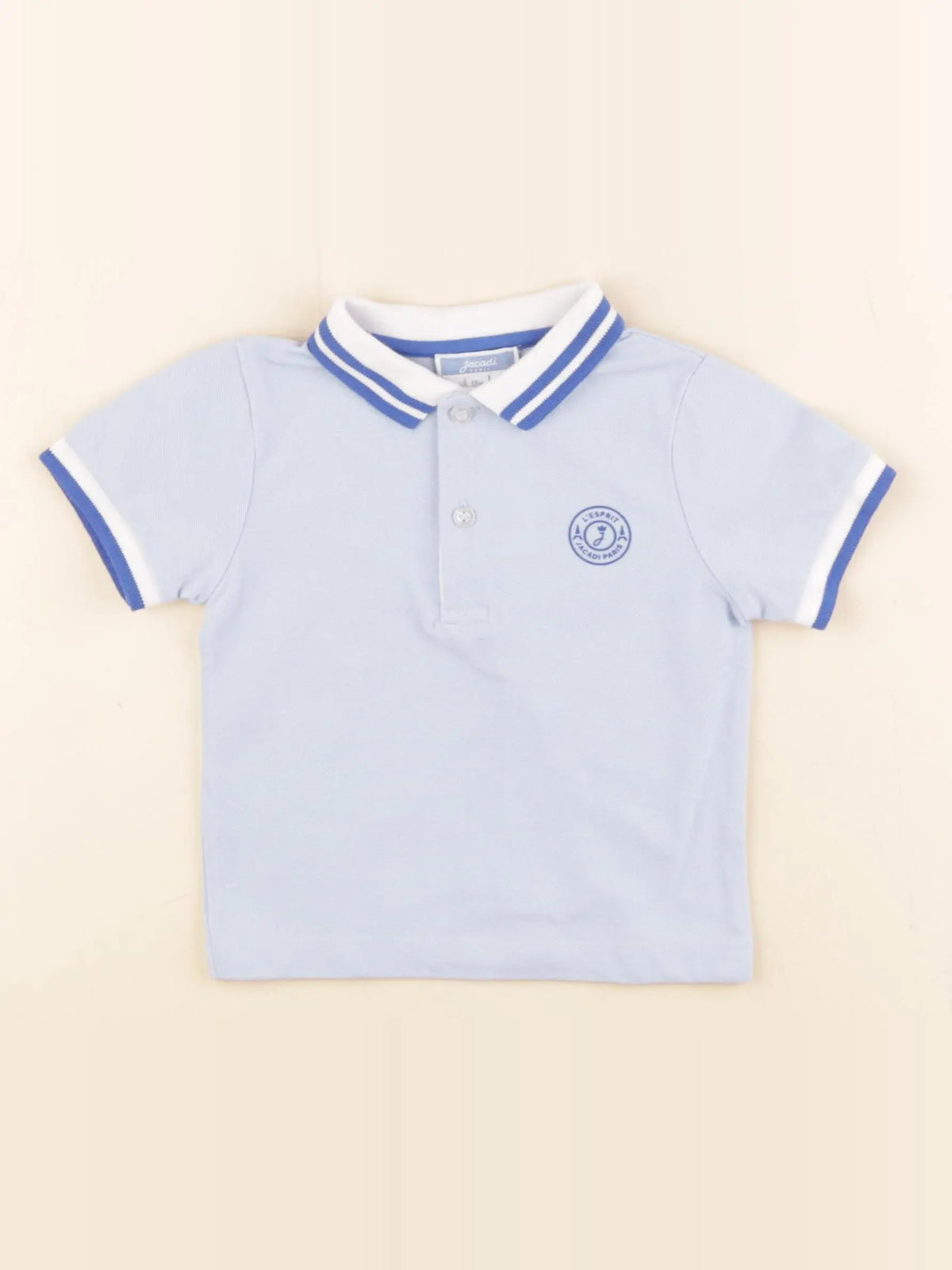 Jacadi - polo bleu - 18 mois
