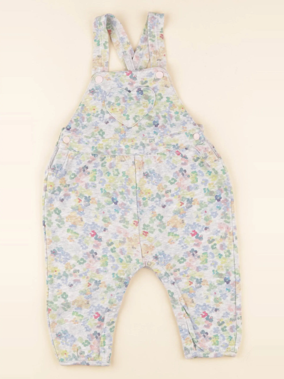 Petit Bateau - salopette multicolore - 12 mois