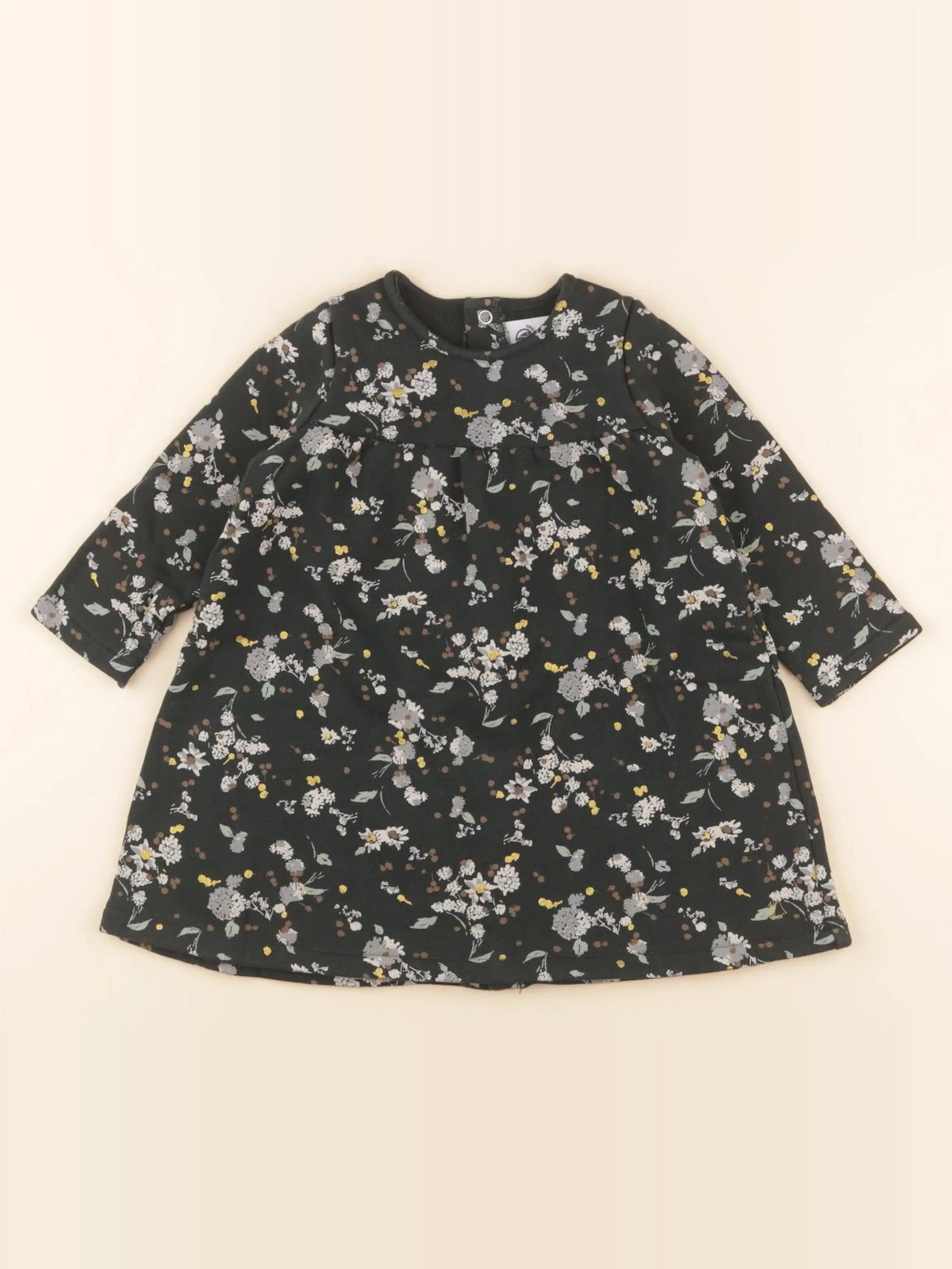 Petit Bateau - robe vert - 18 mois