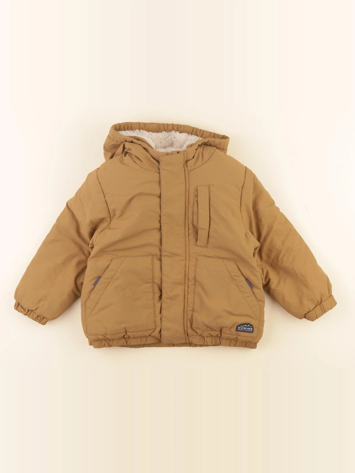 Vertbaudet - veste doublé marron - 3 ans