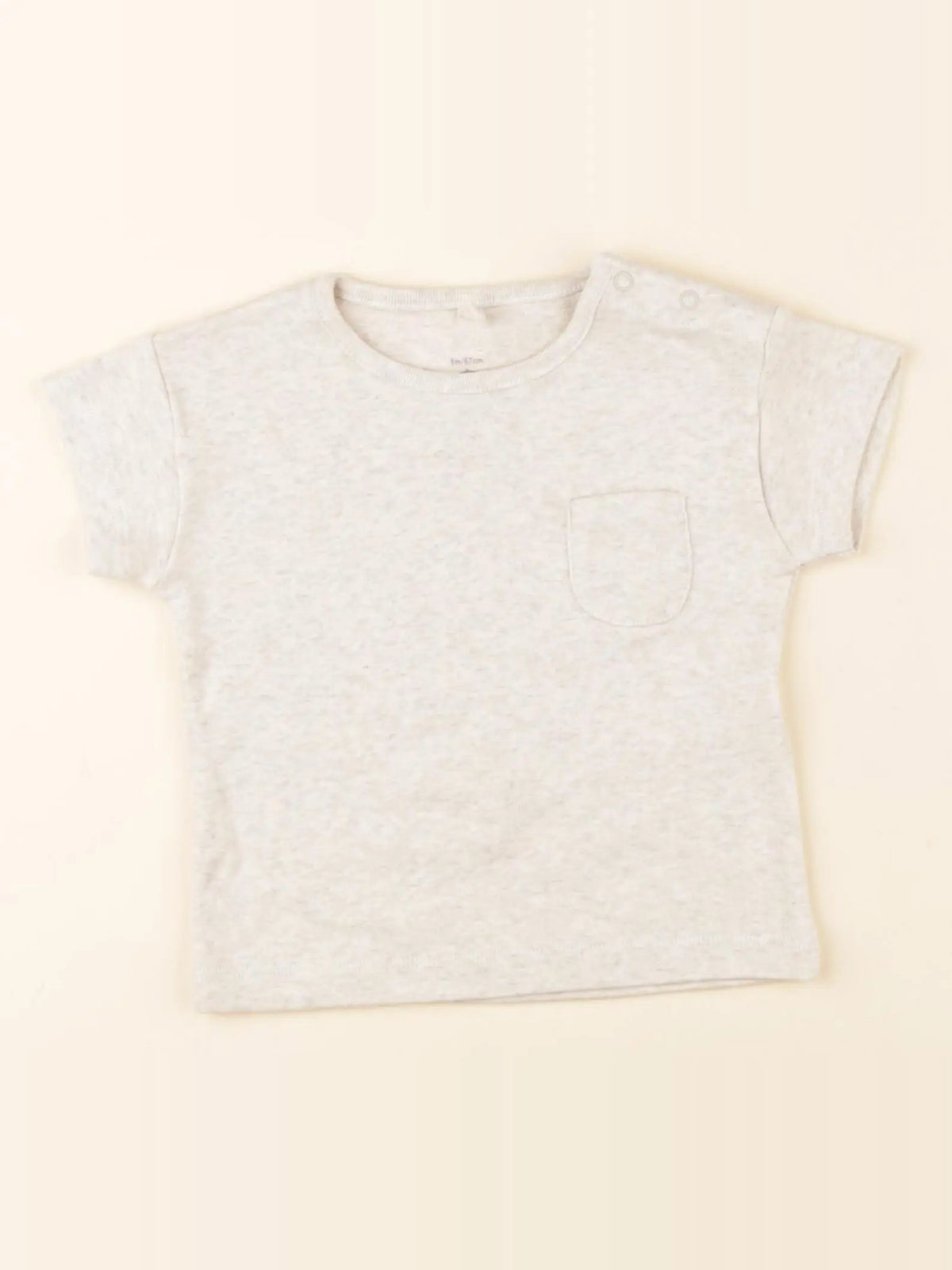 Petit Bateau - tee-shirt beige - 6 mois