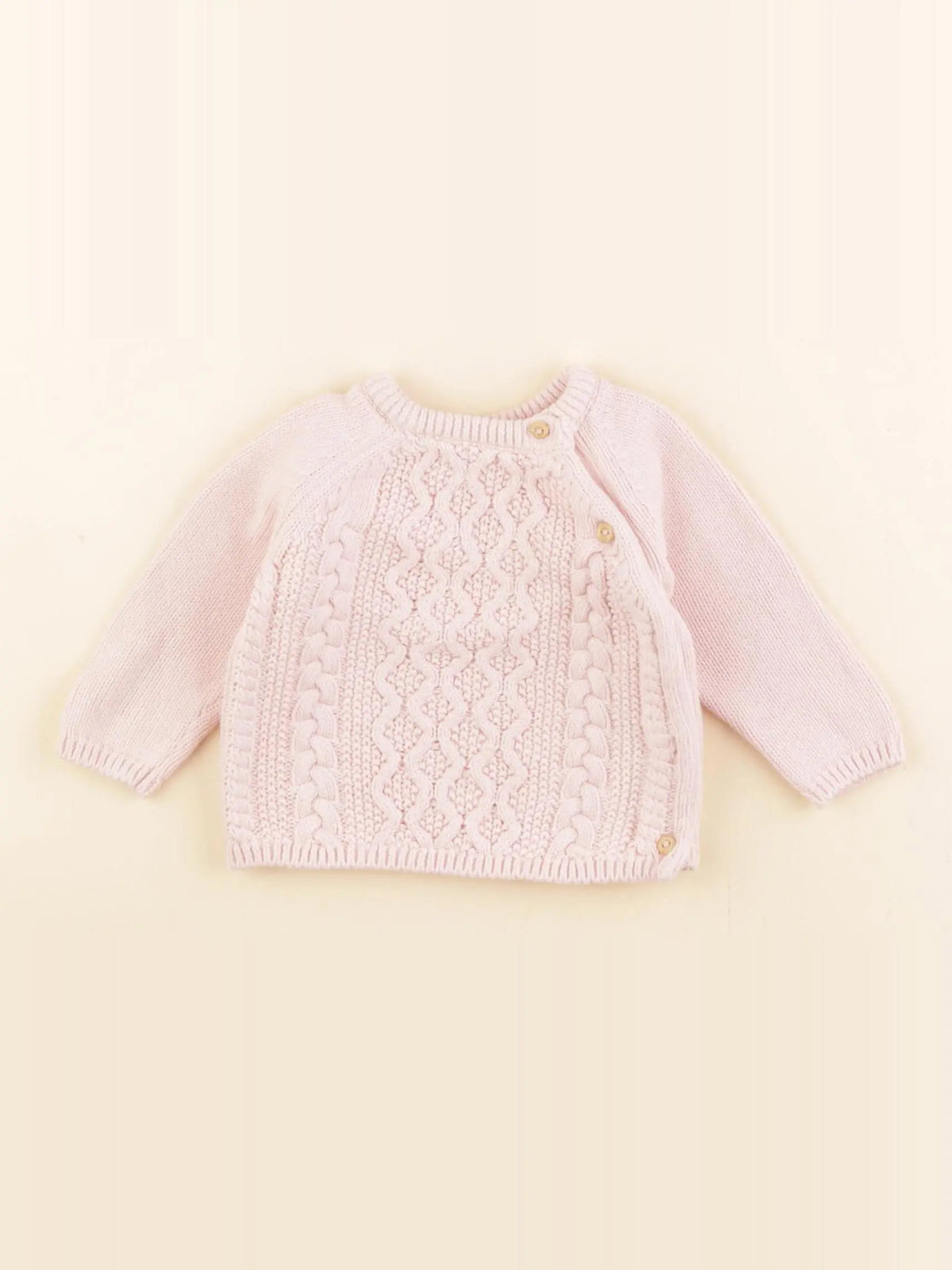 H&M - pull rose - 1/2 mois