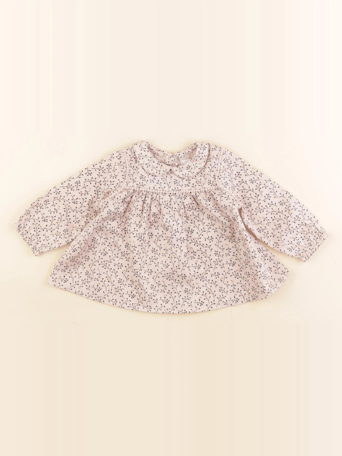 Boutchou - blouse rose, or - 6 mois