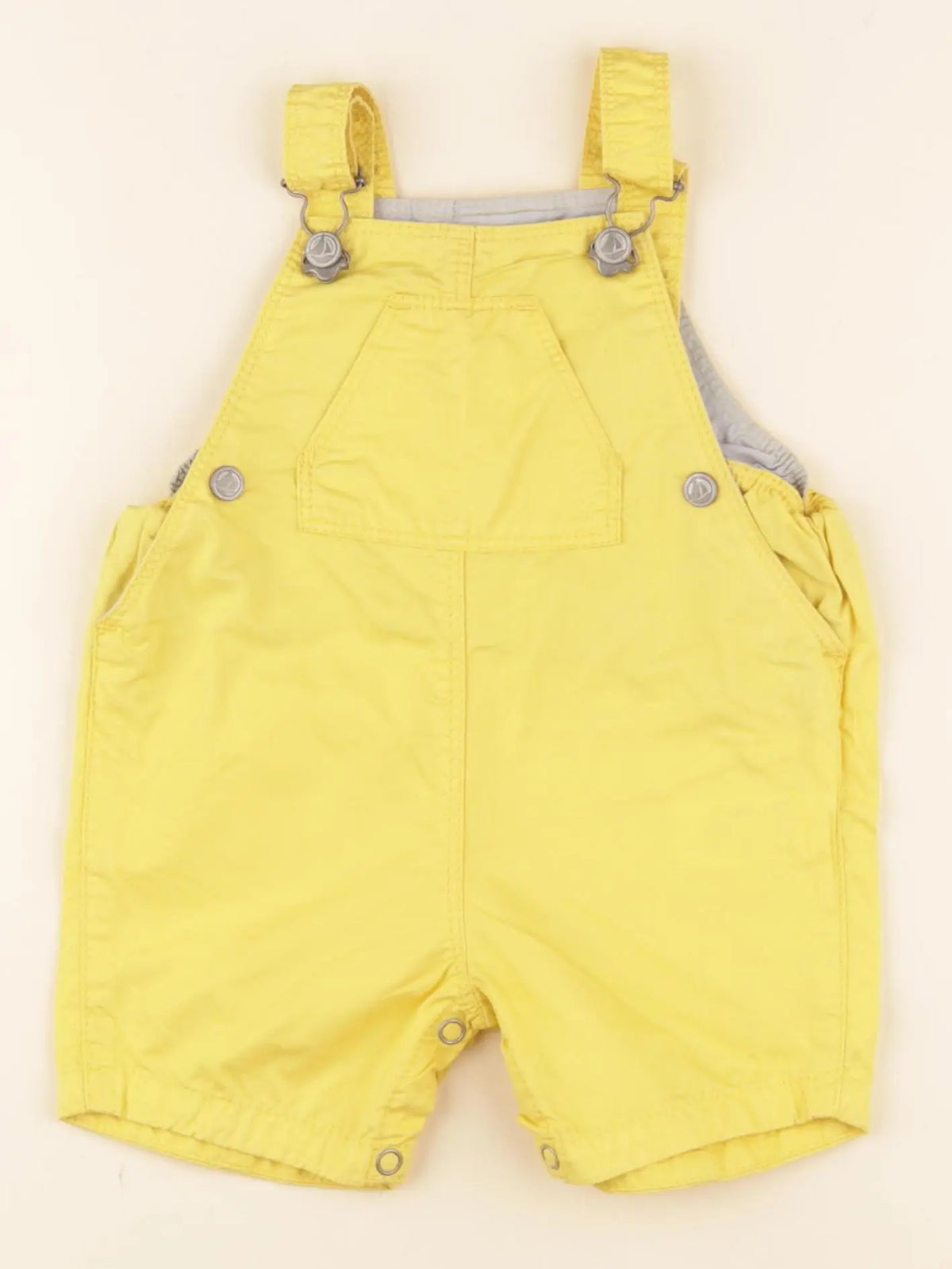Petit Bateau - salopette jaune - 6 mois