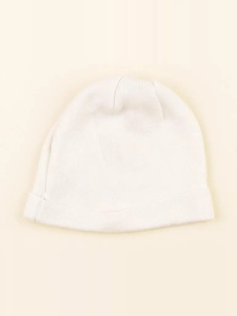 Vertbaudet - bonnet beige - 3/6 mois