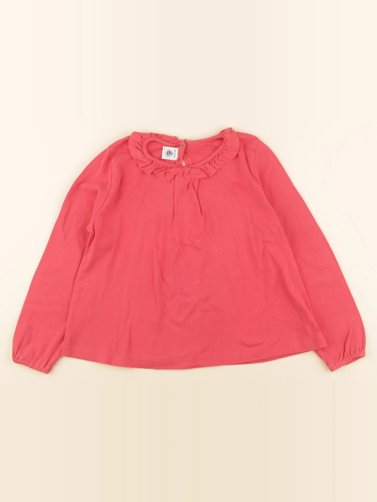 Petit Bateau - tee-shirt rose - 8 ans