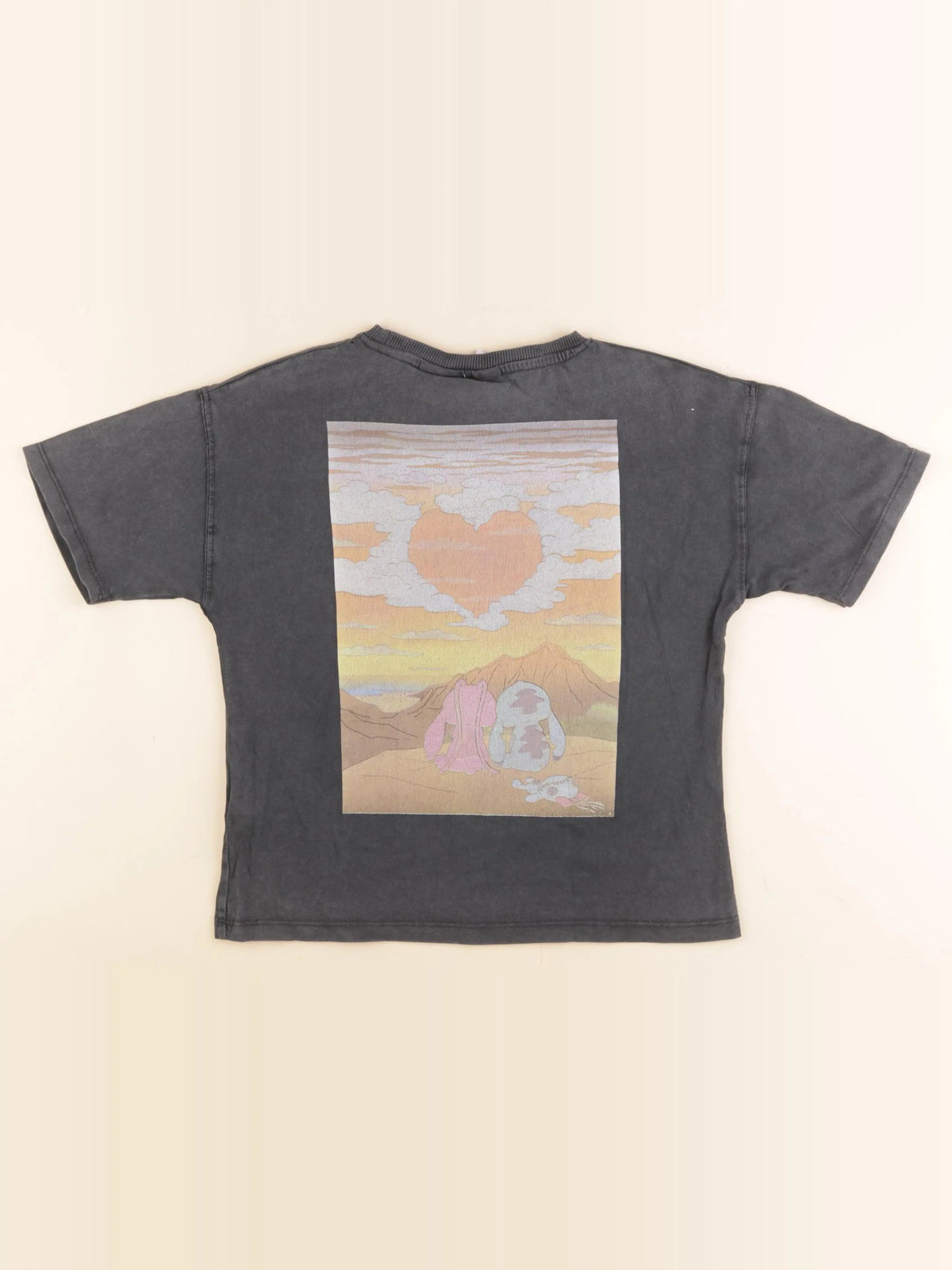 Zara - tee-shirt gris - 6/7 ans