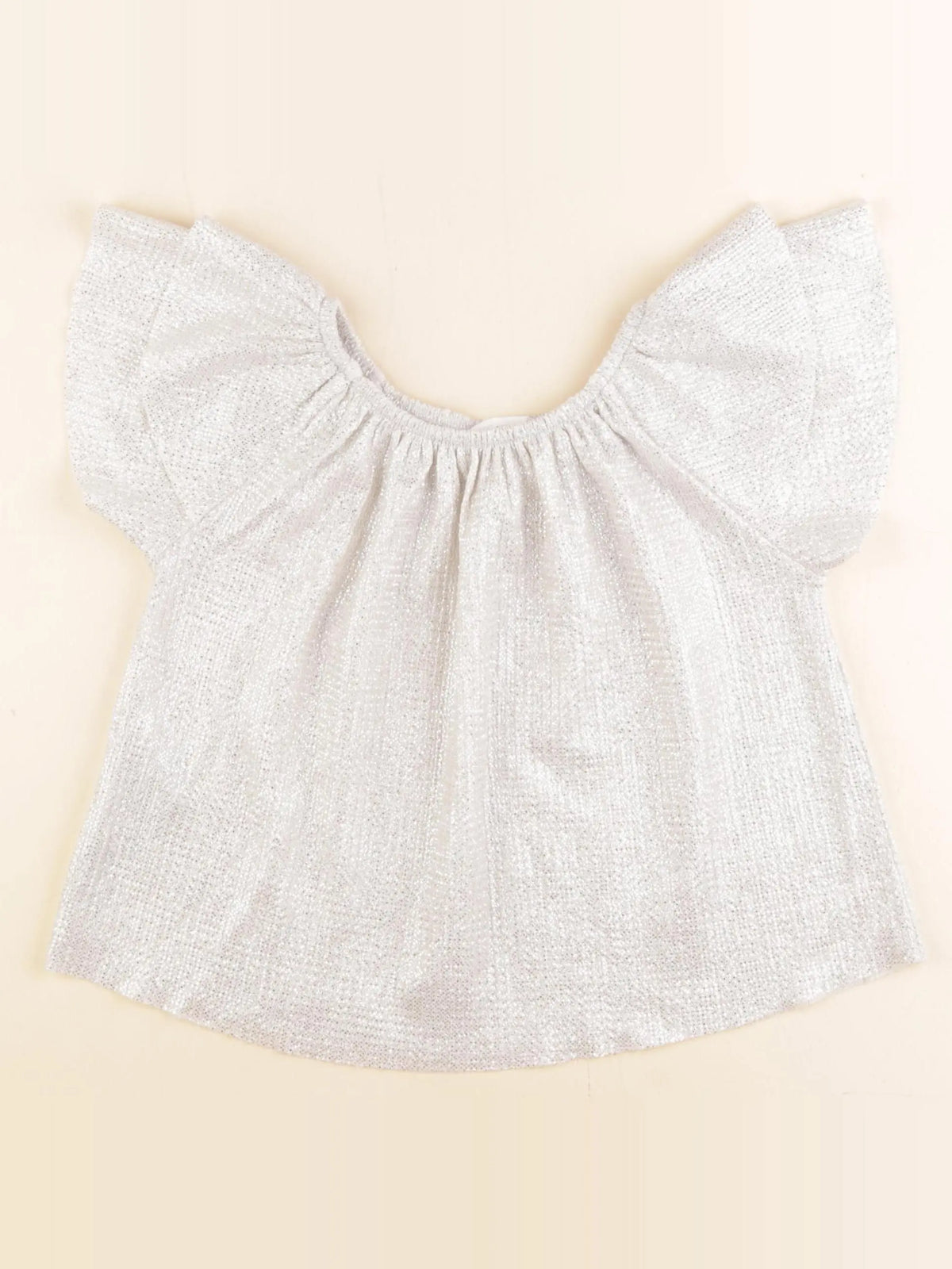 Mango - blouse argent - 5/6 ans