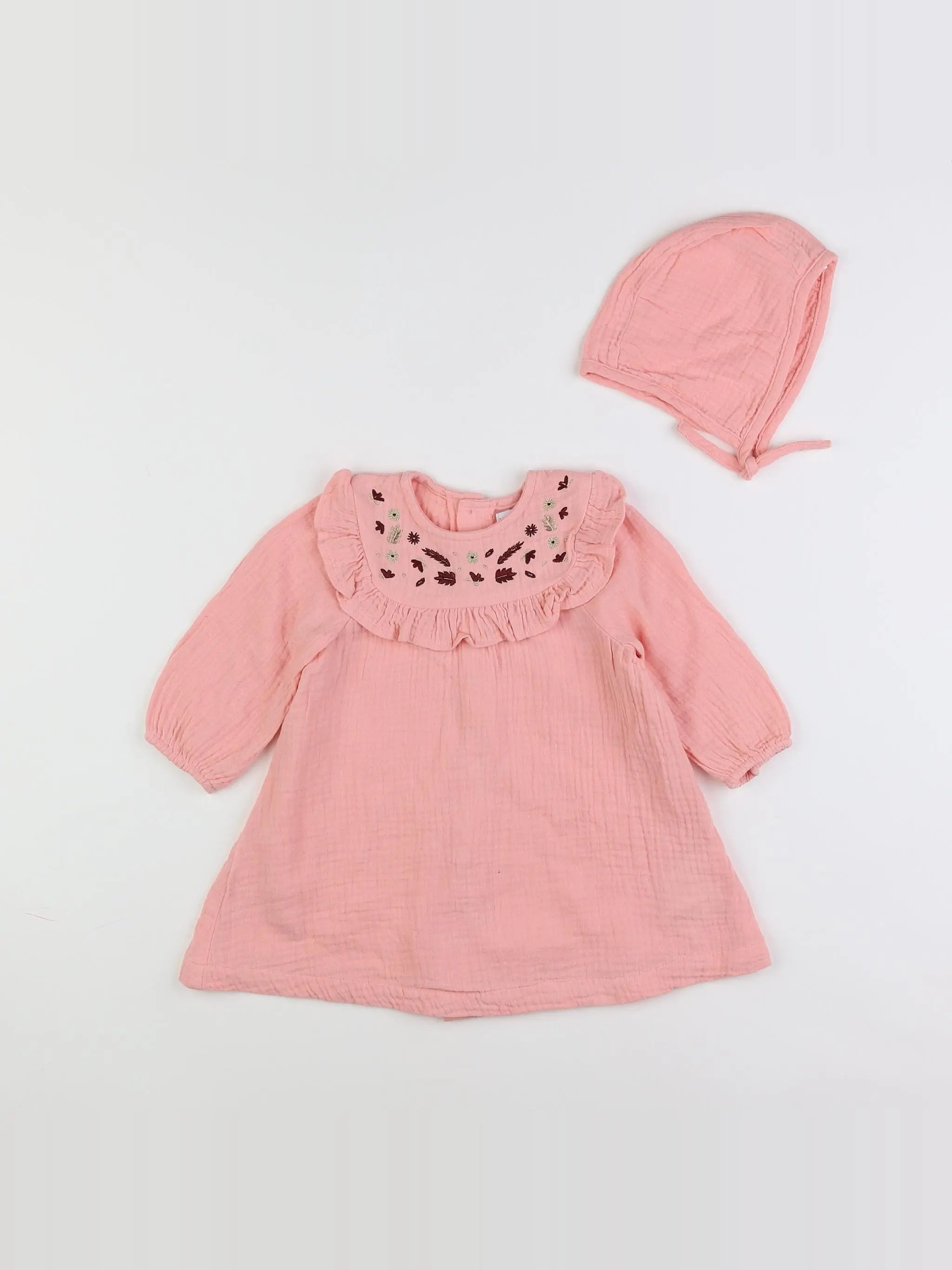 Vertbaudet - robe rose - 12 mois