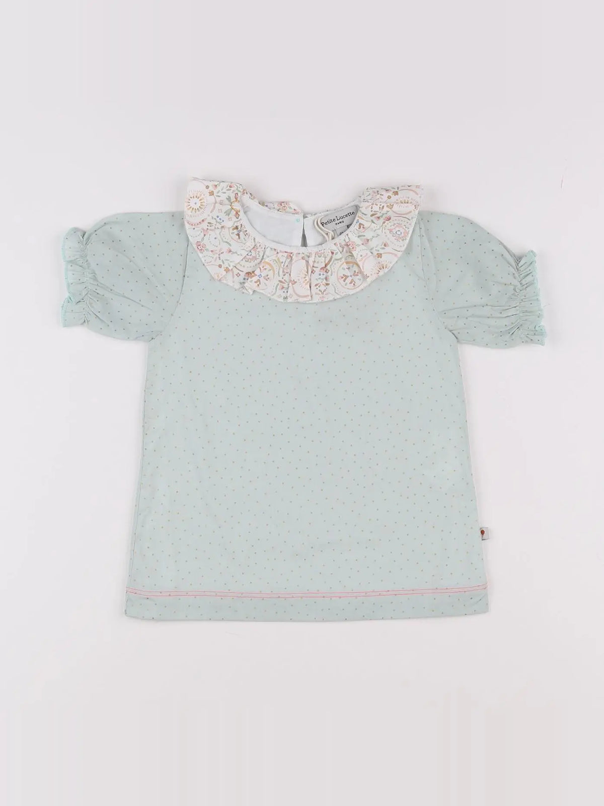 Petite Lucette - blouse vert - 6 mois