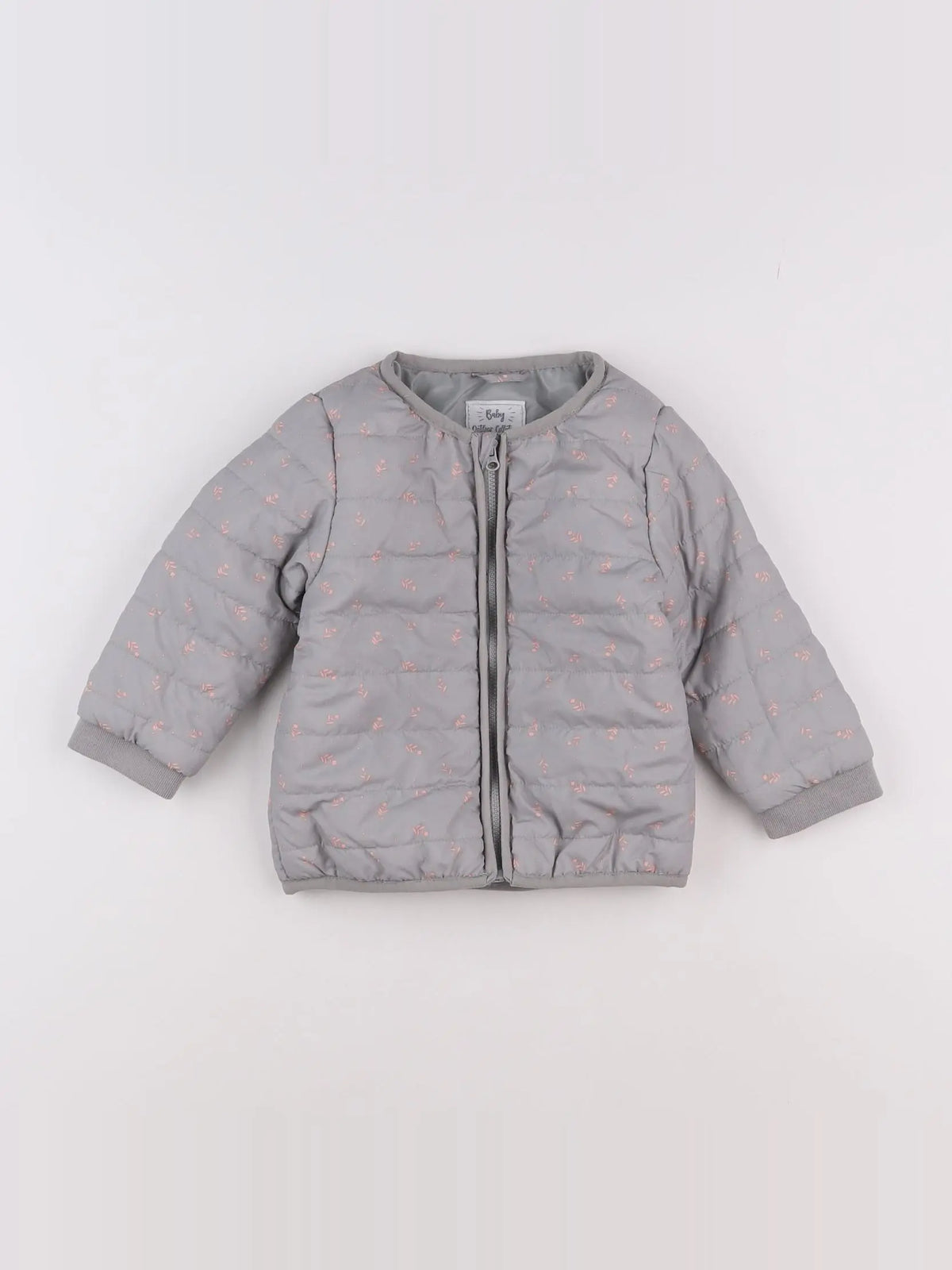Vertbaudet - doudoune gris - 2 ans