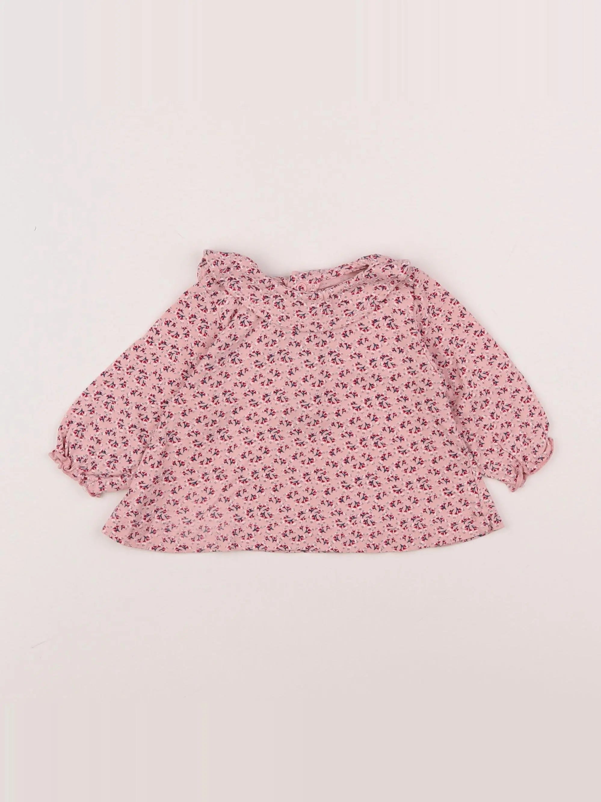 Bouchara - tee-shirt rose - 3 mois