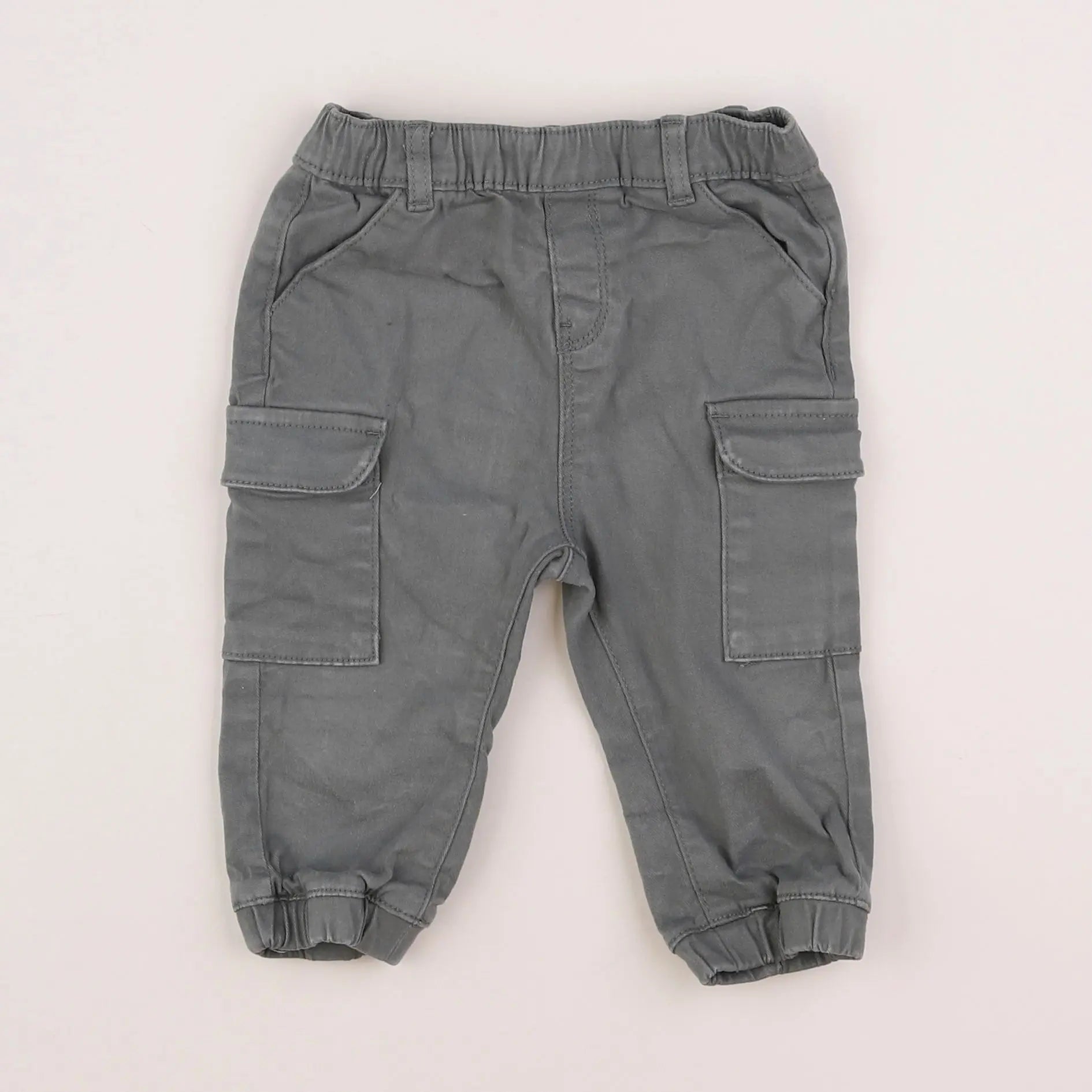 Vertbaudet - pantalon vert - 12 mois