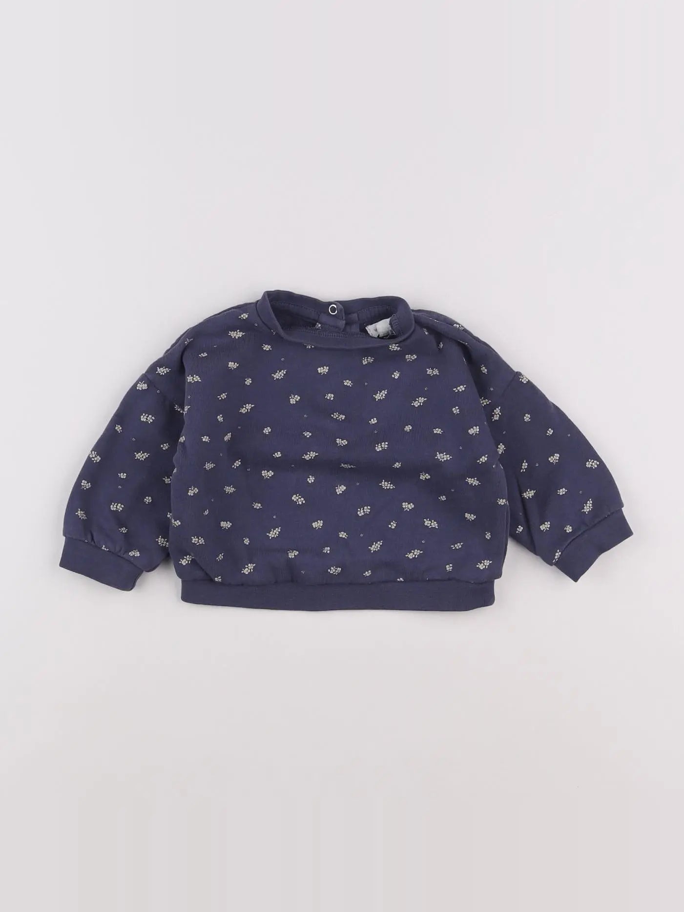 Vertbaudet - sweat bleu - 6 mois