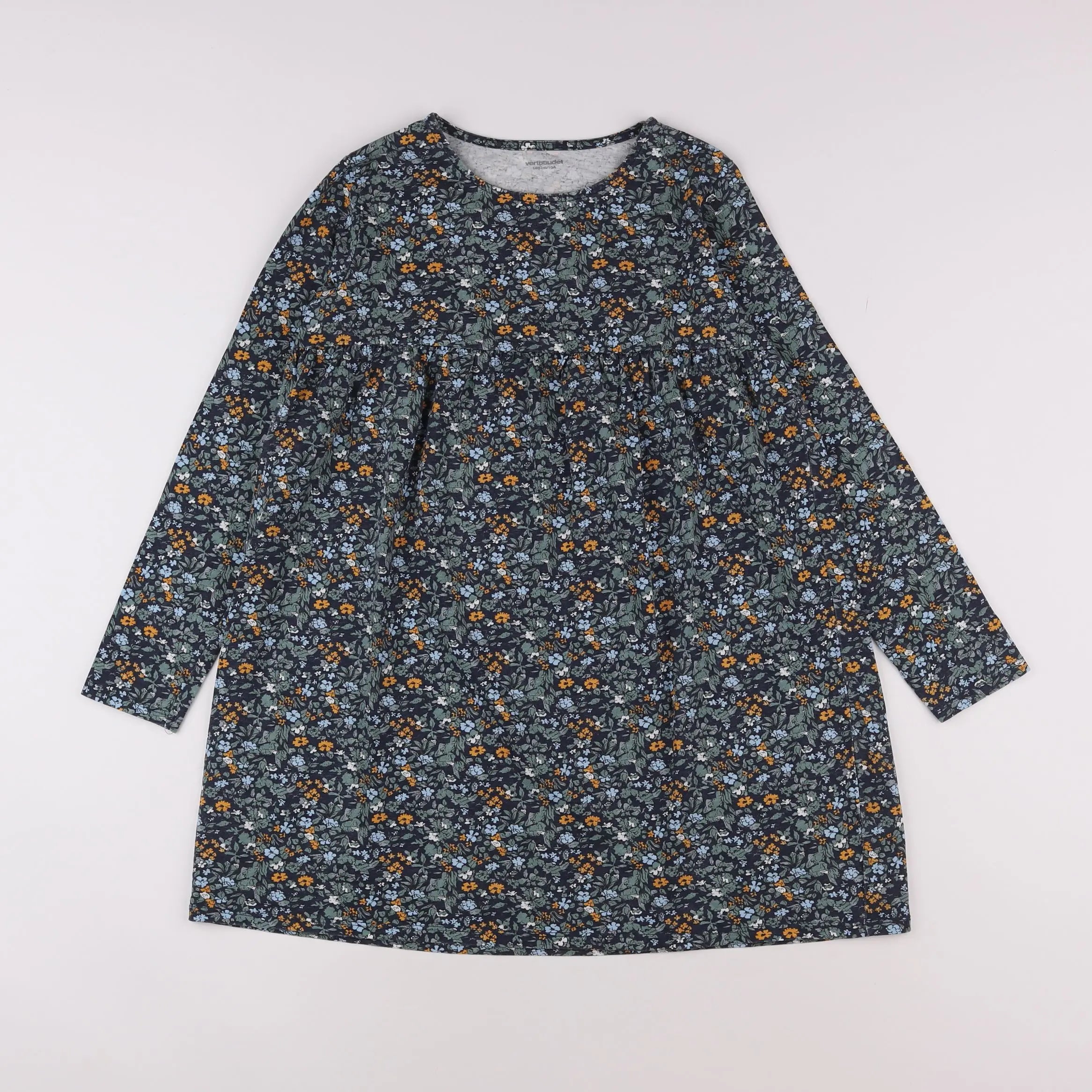 Vertbaudet - robe vert - 10 ans
