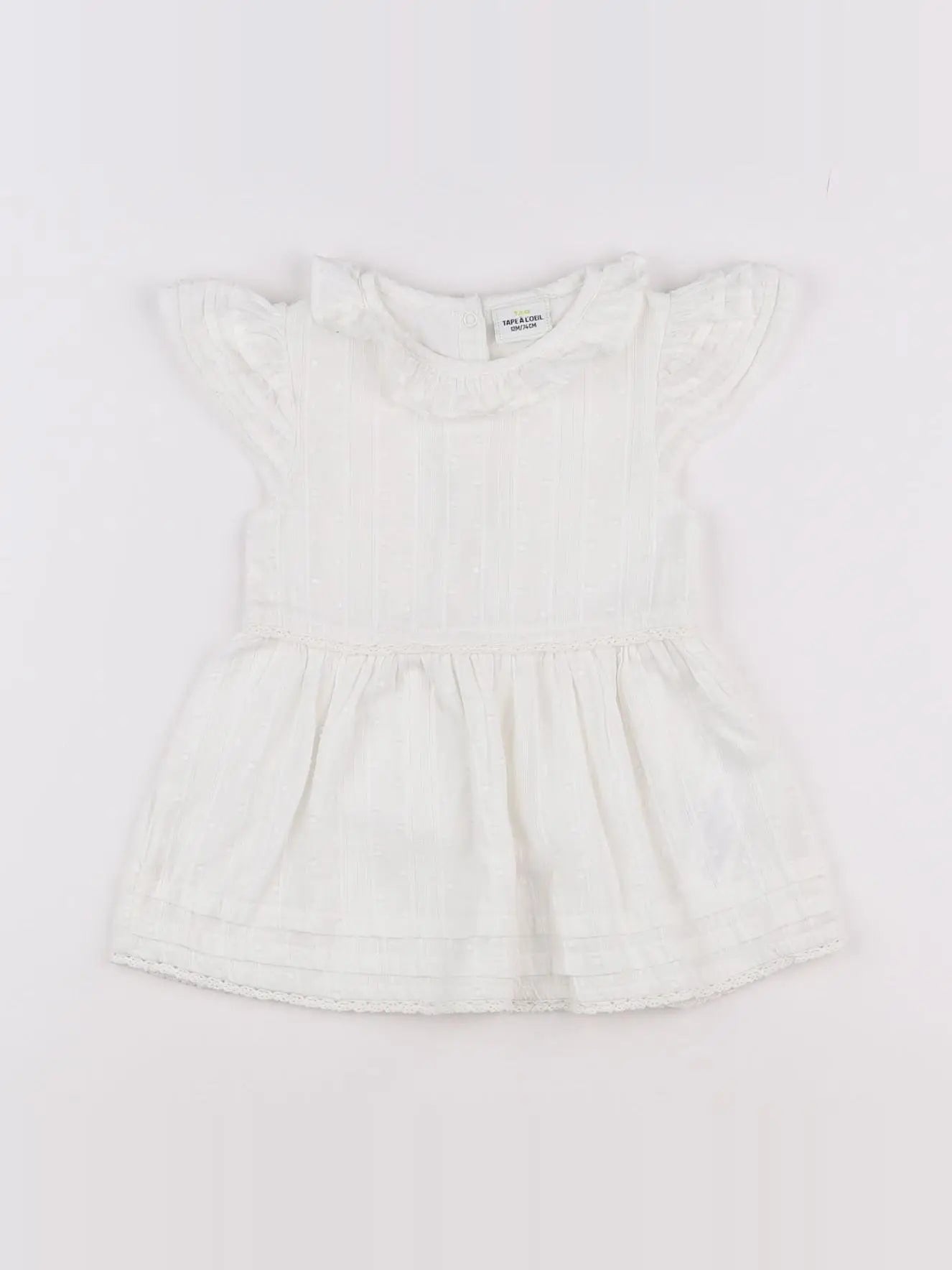 Zara - robe blanc - 12 mois