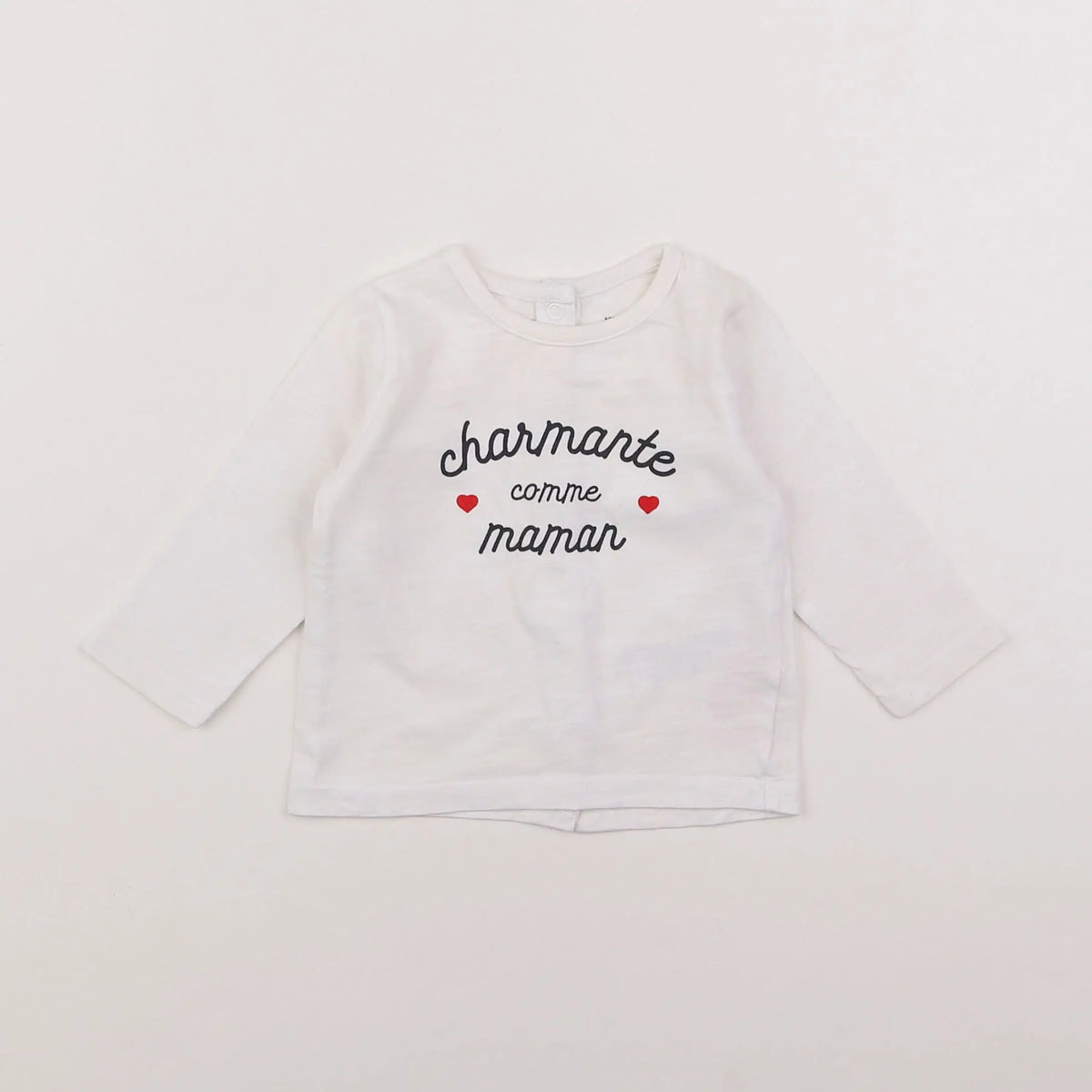 Vertbaudet - tee-shirt blanc - 6 mois