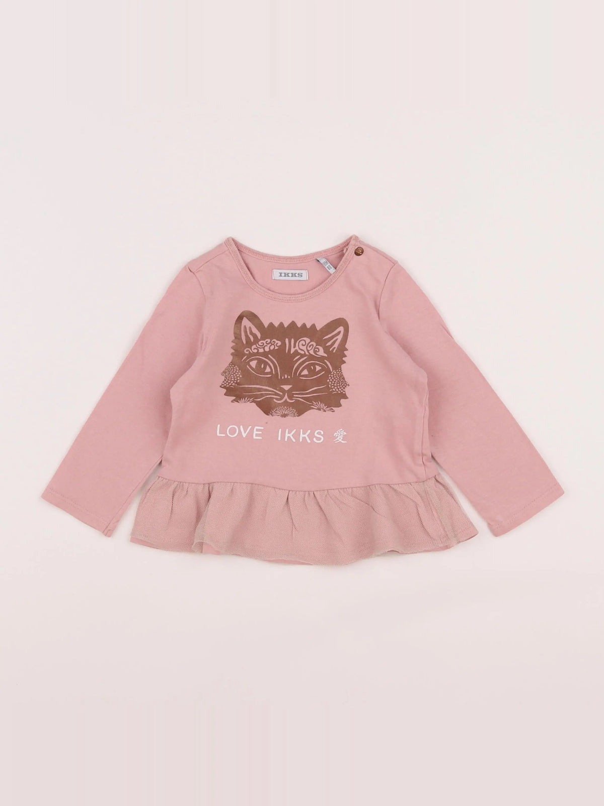 IKKS - tee-shirt rose - 18 mois