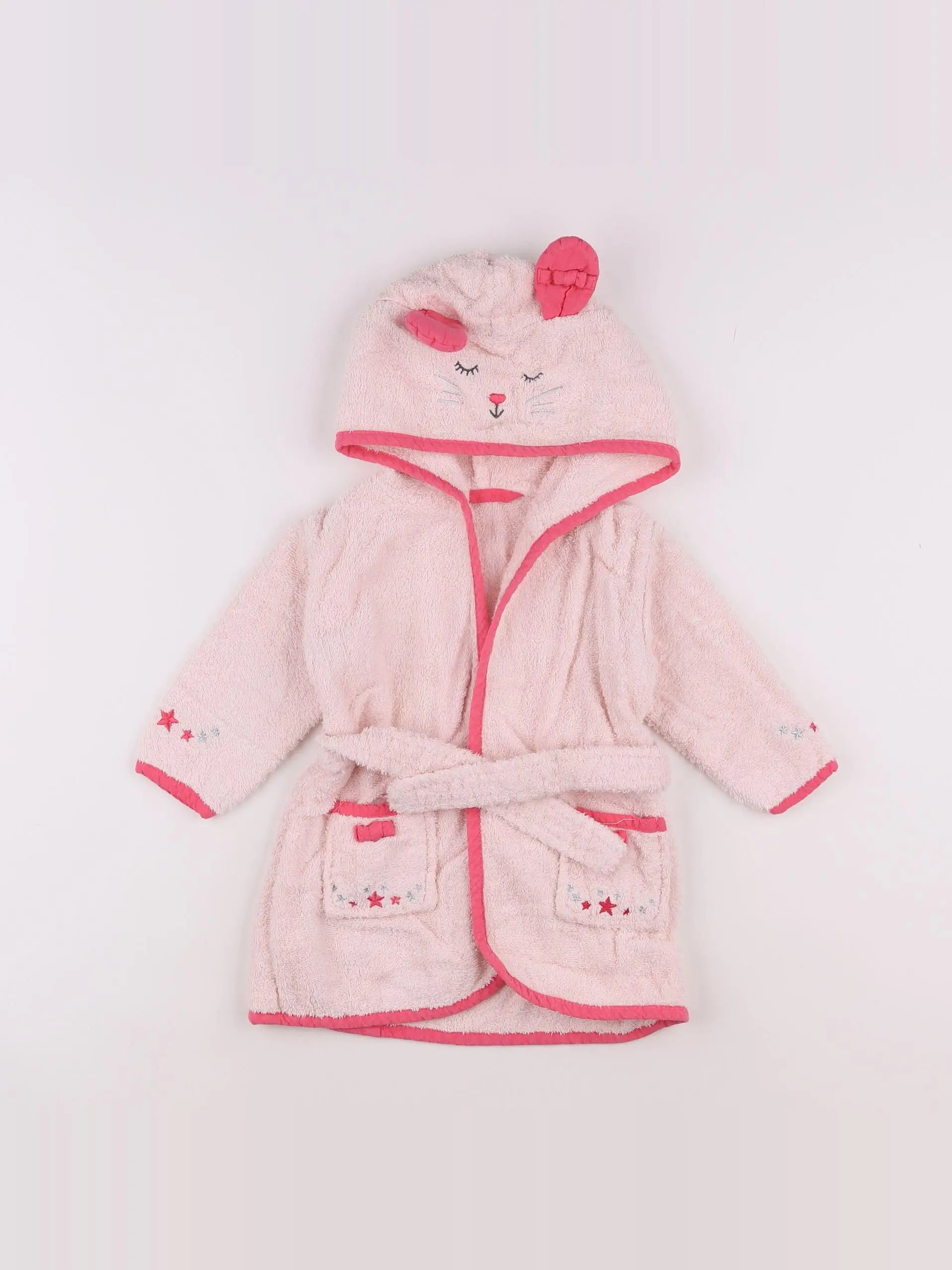 Vertbaudet - peignoir rose 12 mois -