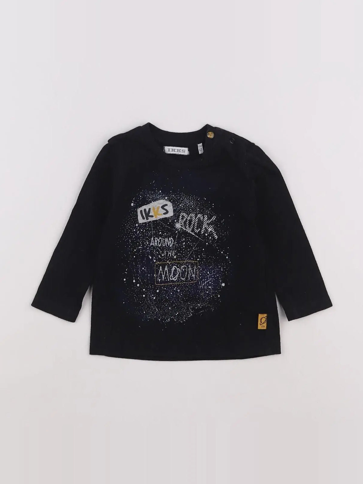 IKKS - tee-shirt noir - 6 mois