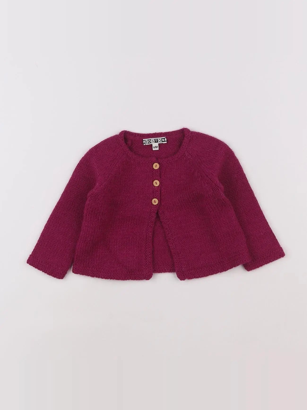 Bonton - gilet violet - 6 mois