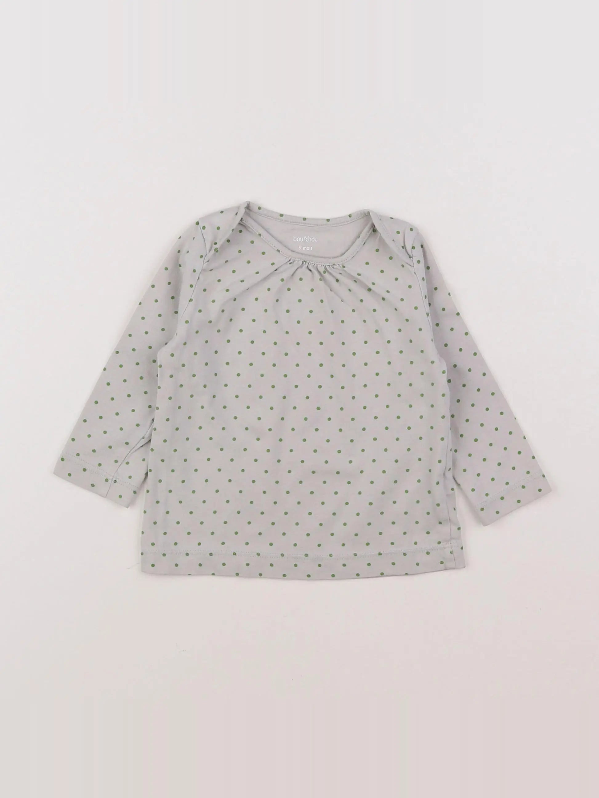 Boutchou - tee-shirt gris - 9 mois
