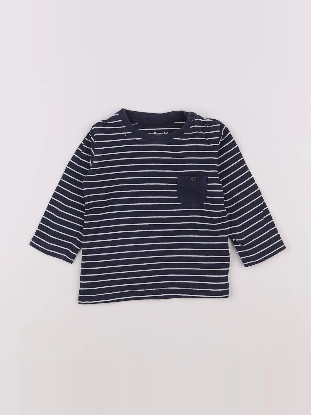 Vertbaudet - tee-shirt blanc - 3 mois