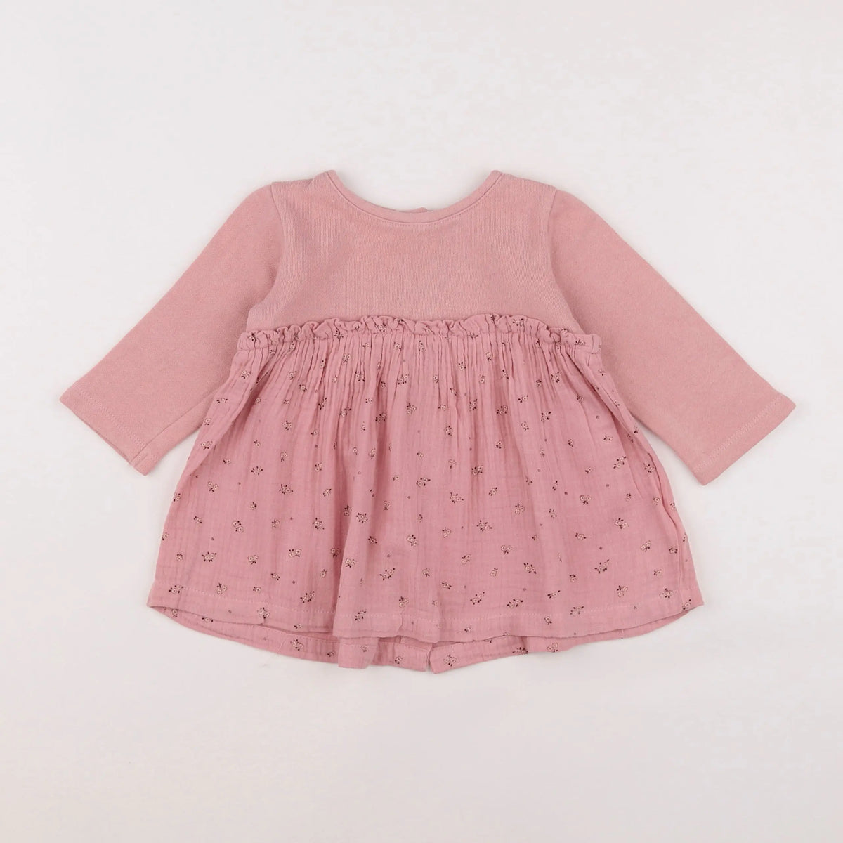 Vertbaudet - robe rose - 9 mois