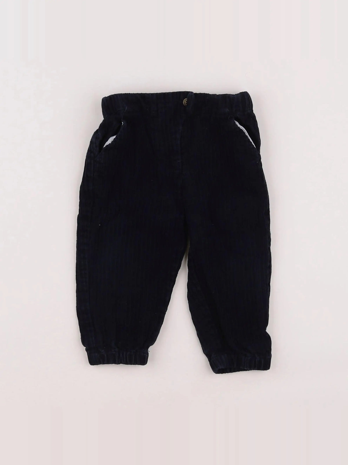 Boutchou - pantalon bleu - 12 mois