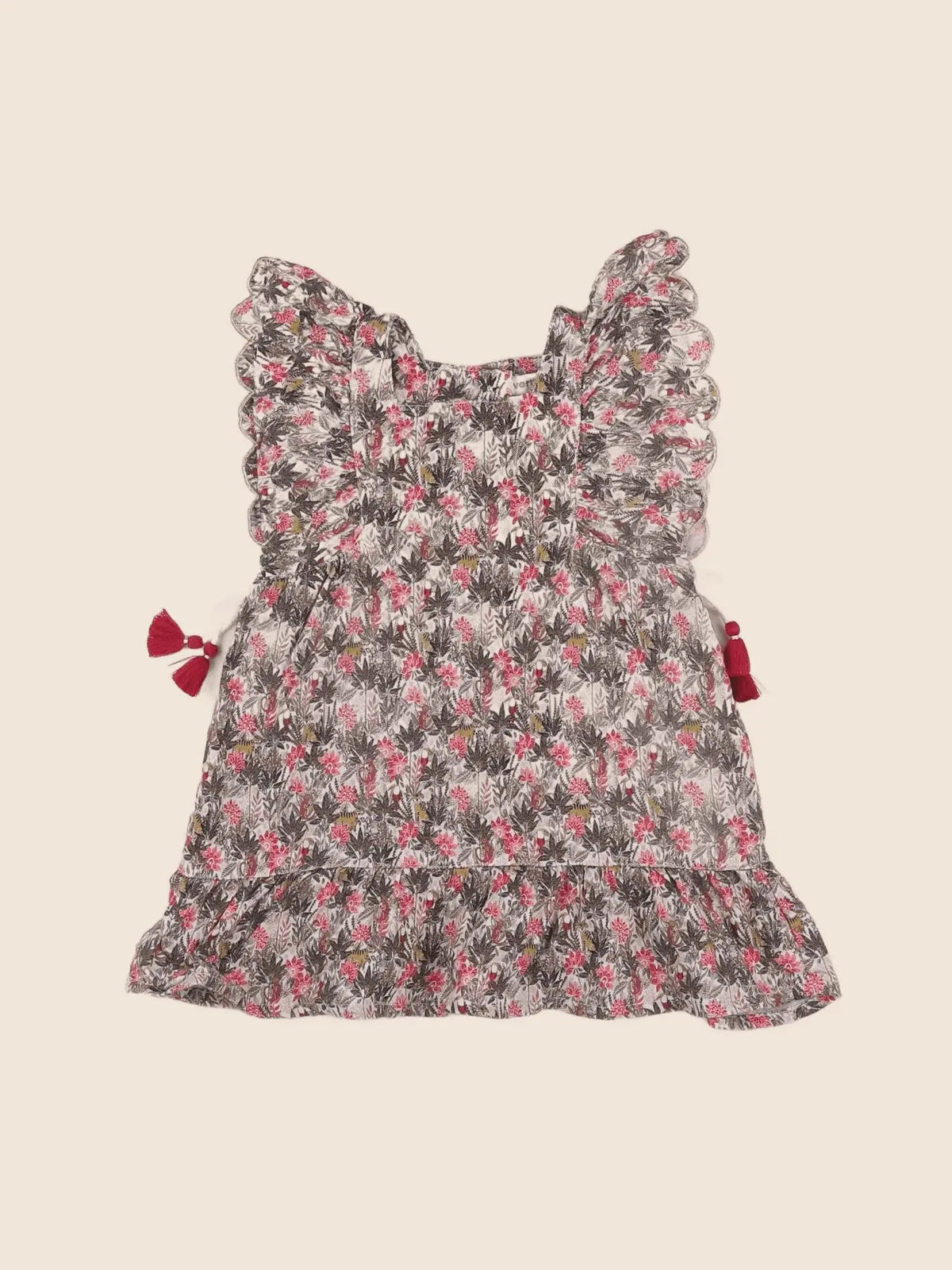 Vertbaudet - robe multicolore - 12 mois