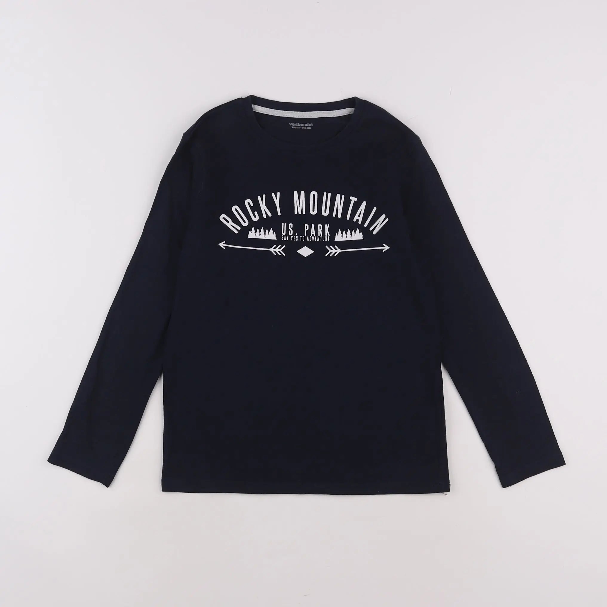 Vertbaudet - tee-shirt bleu - 10 ans