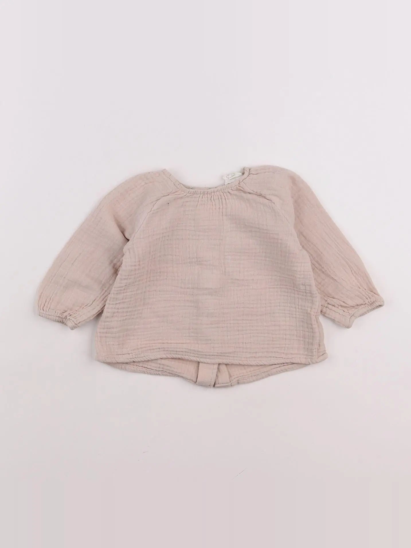 H&M - blouse rose - 3/6 mois
